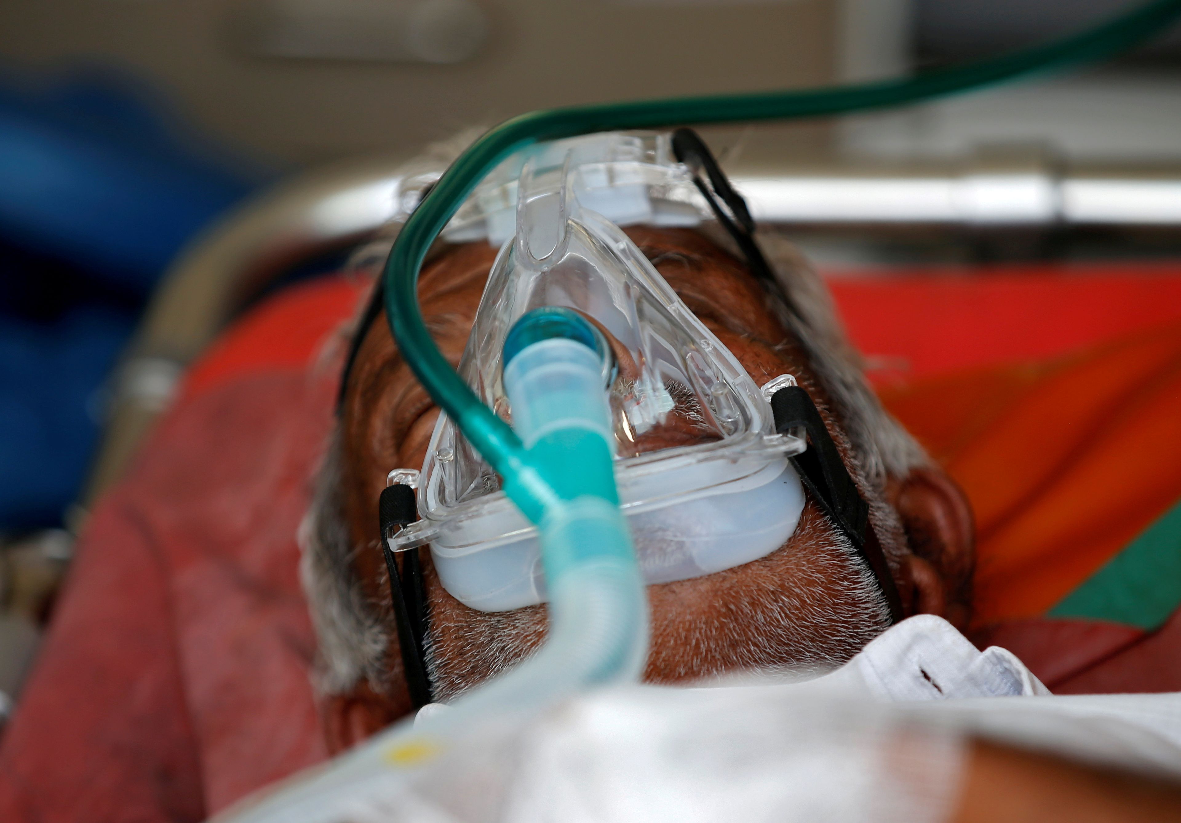Un paciente de coronavirus en la India