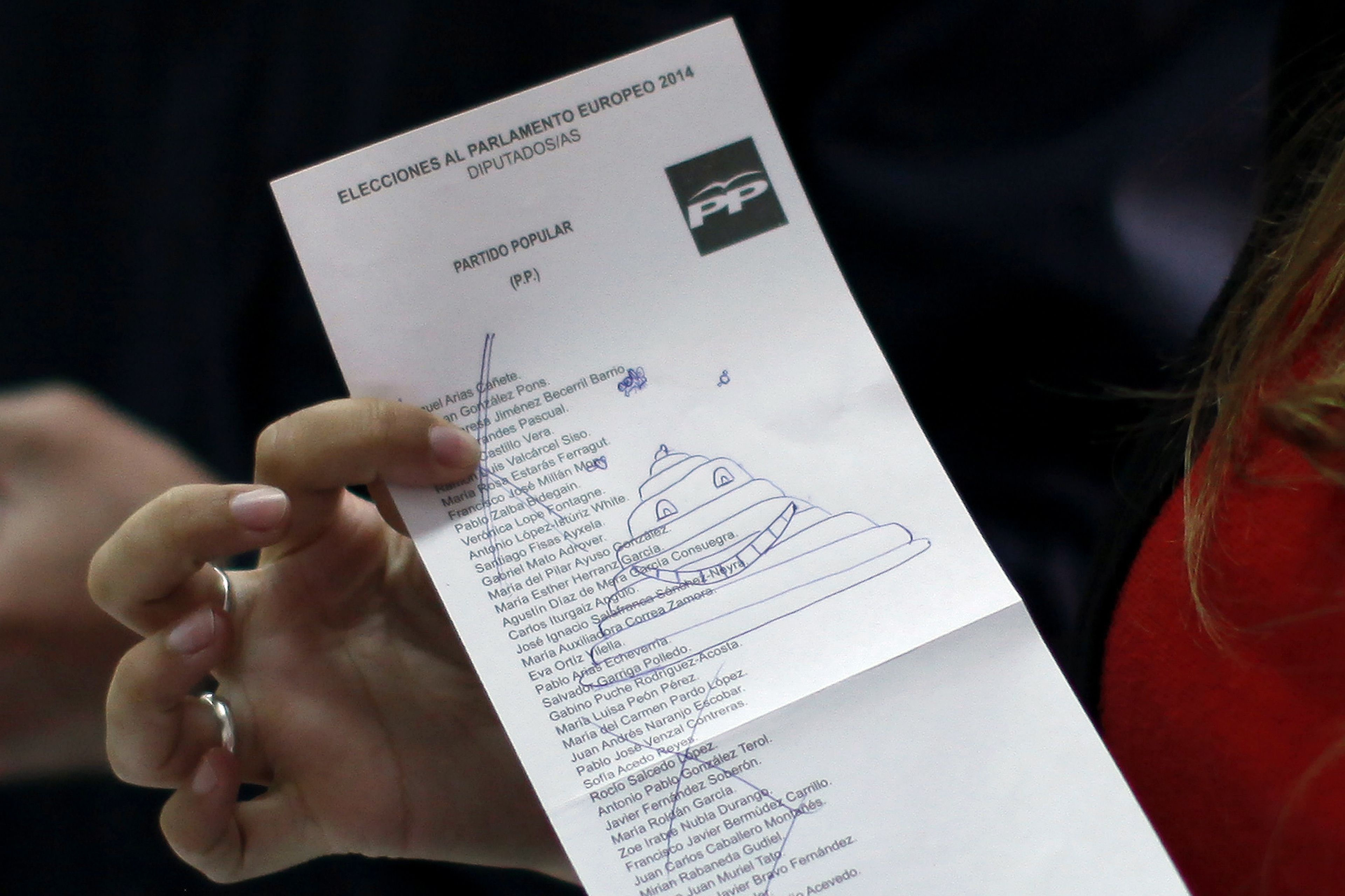 Voto nulo en las Elecciones al Parlamento Europeo de 2014 (Reuters)