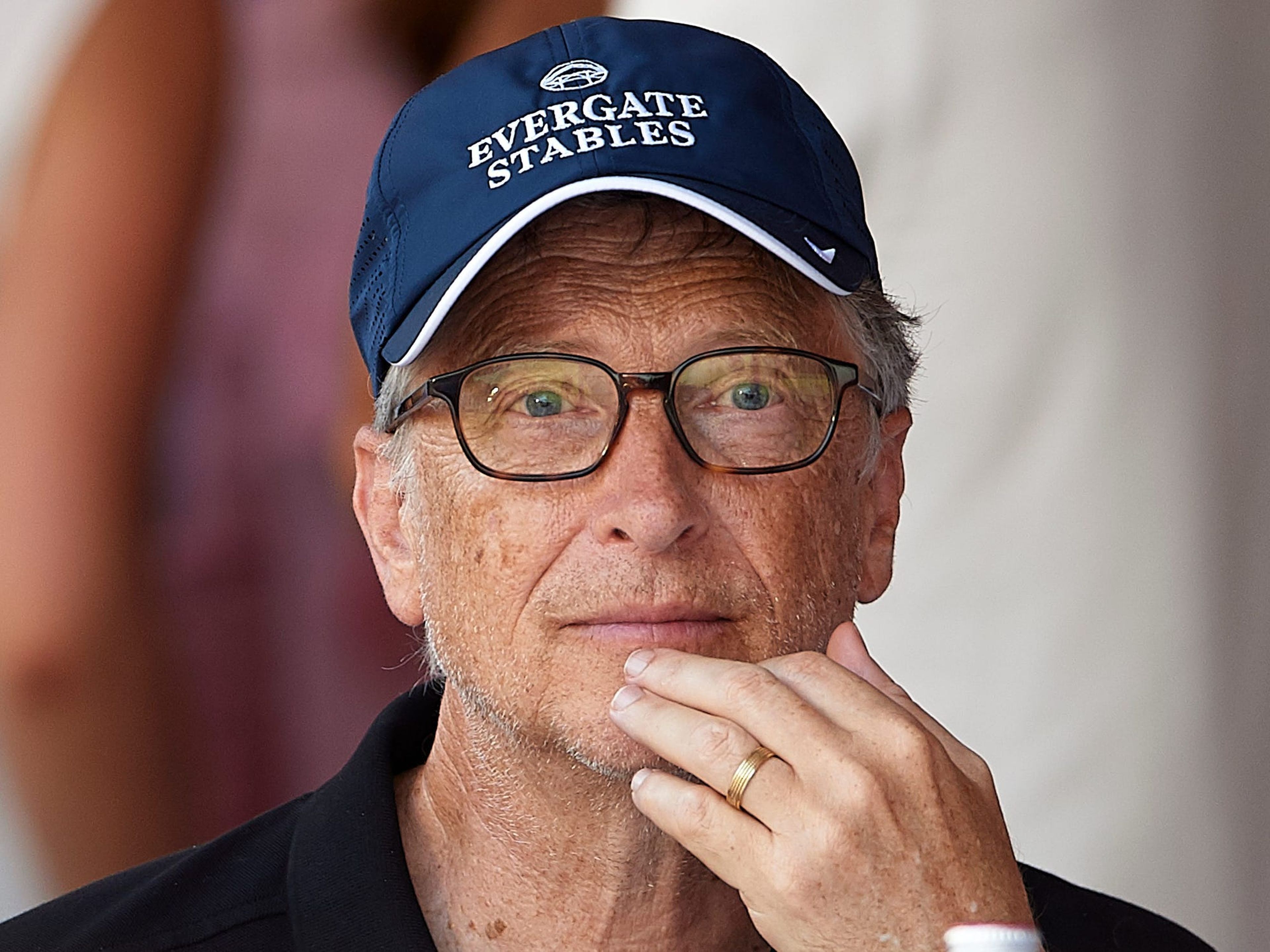 Bill Gates durante el Global Champions Tour de Mónaco el 30 de junio de 2018