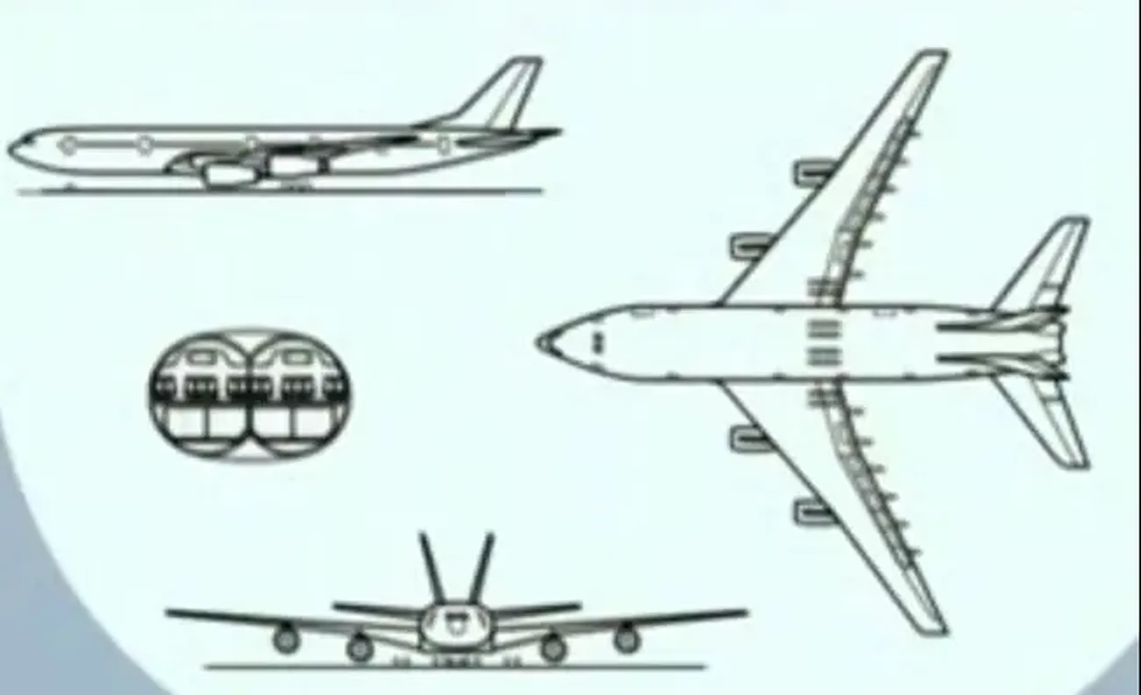 Bocetos del P500 de Airbus.