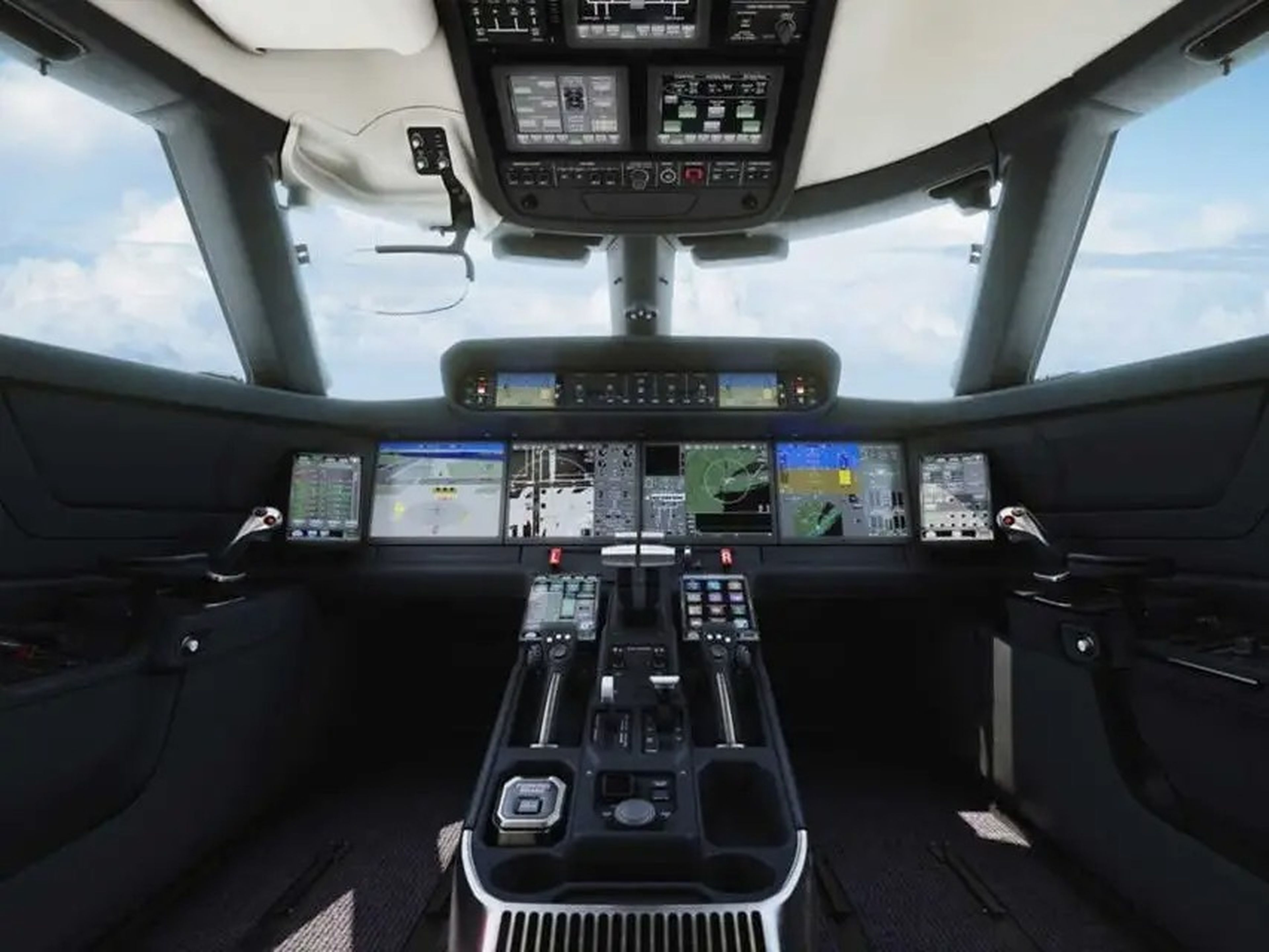 Cabina de mando Symmetry de Gulfstream.