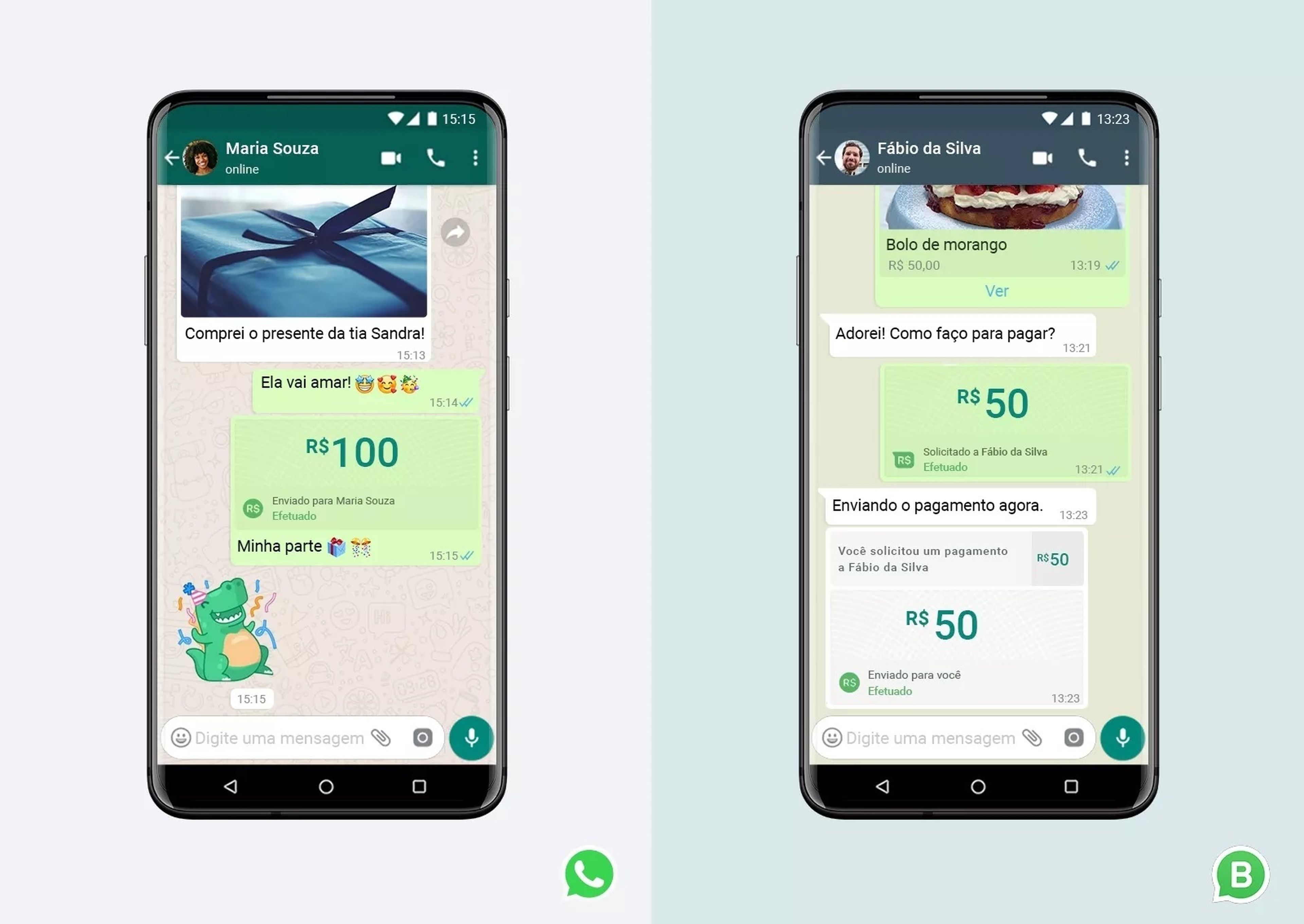 Imagen promocional del lanzamiento de WhatsApp Pay en Brasil