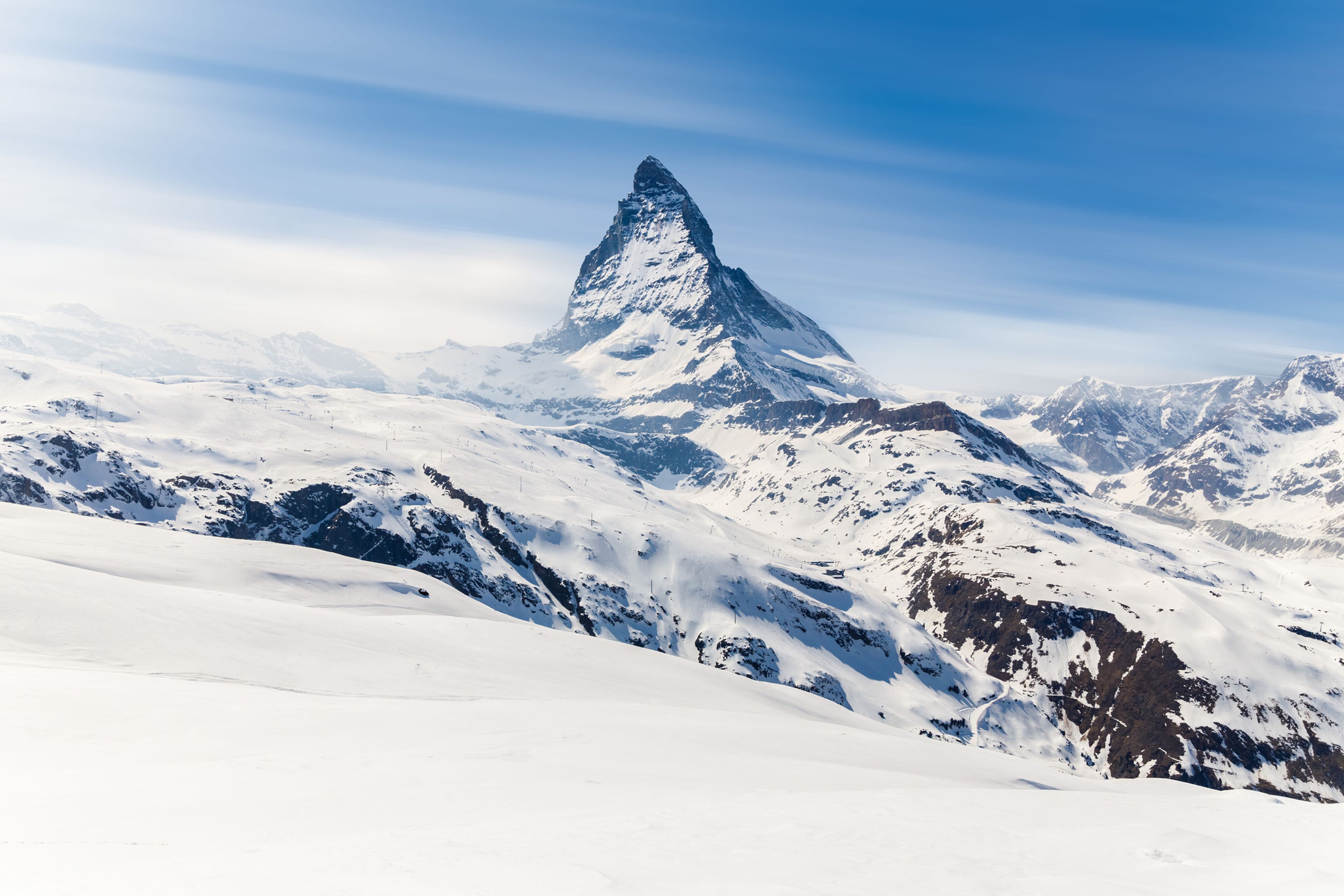 Monte Cervino o Matterhorn, Suiza.