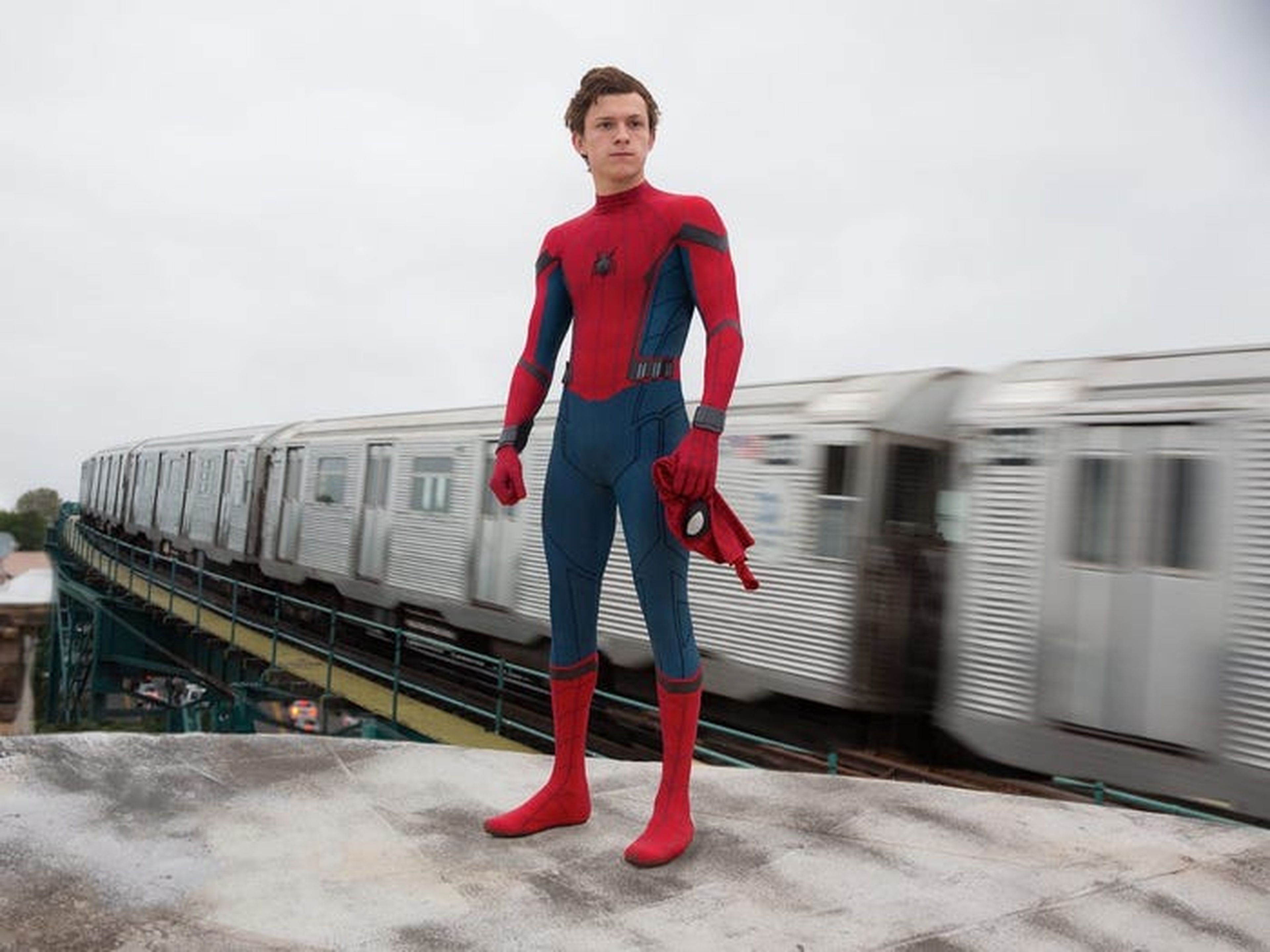 Tom Holland, en el papel de Spider-Man.