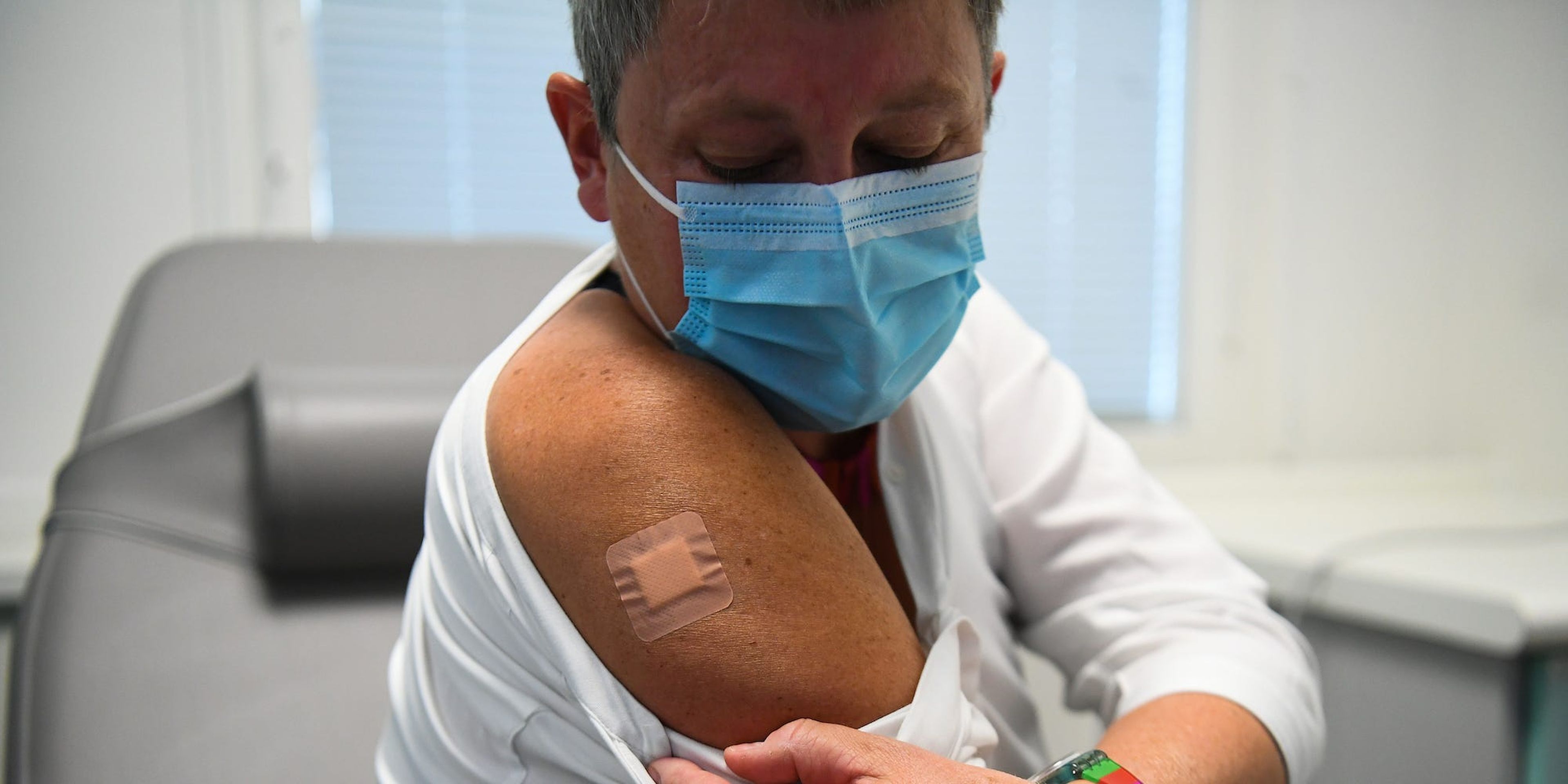 Persona vacunada con Novavax