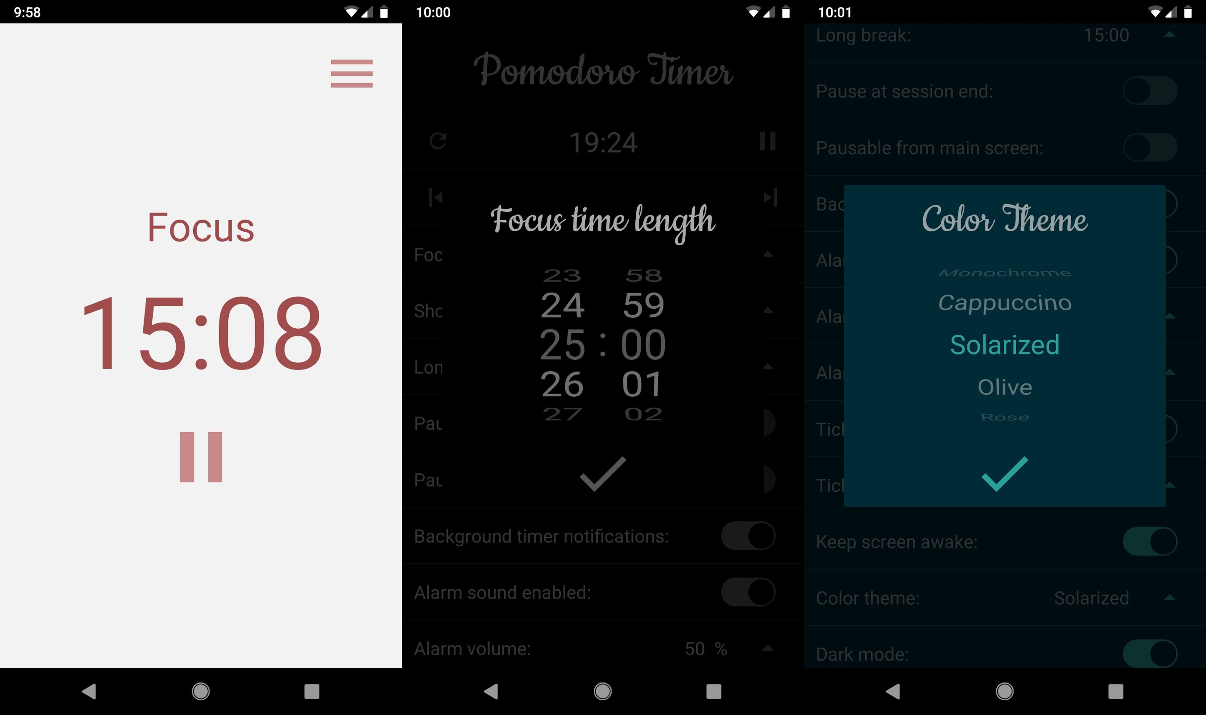 Pomodoro Timer app