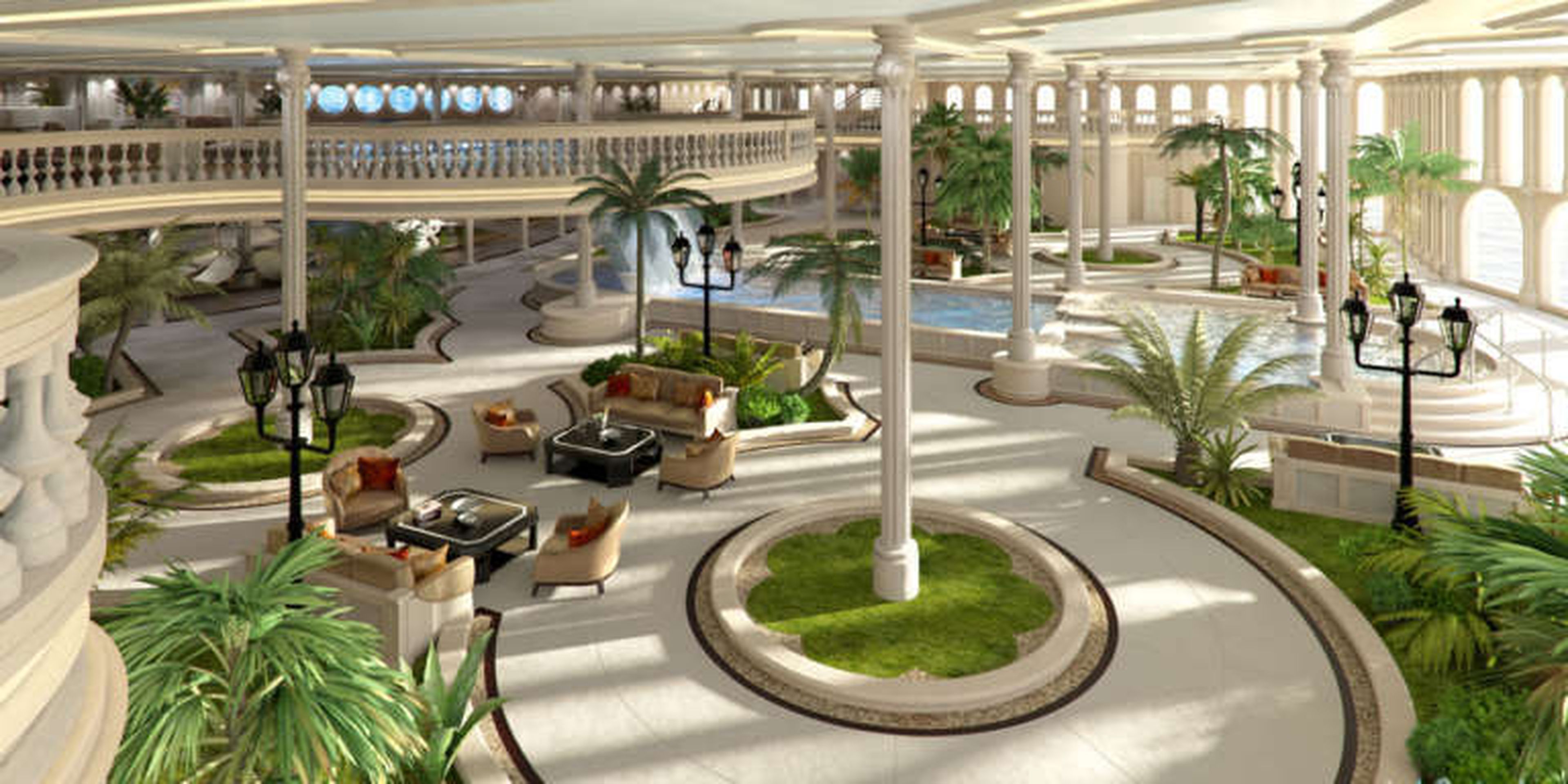 El sector del Oasis replica los jardines del Casino de Mónaco.