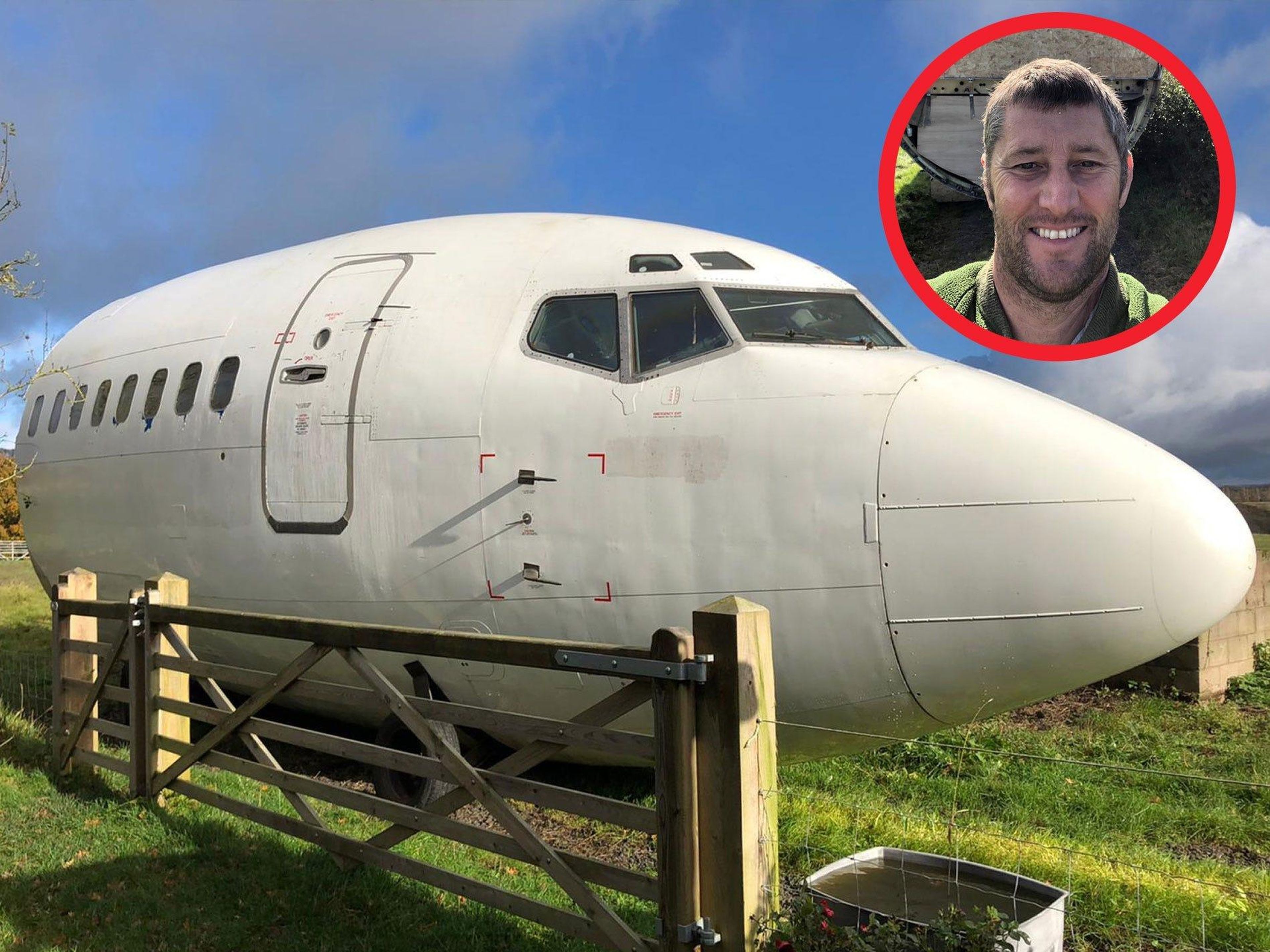 Steve Jones, ex técnico aeronáutico, está convirtiendo un avión Boeing 737 en una casa móvil.