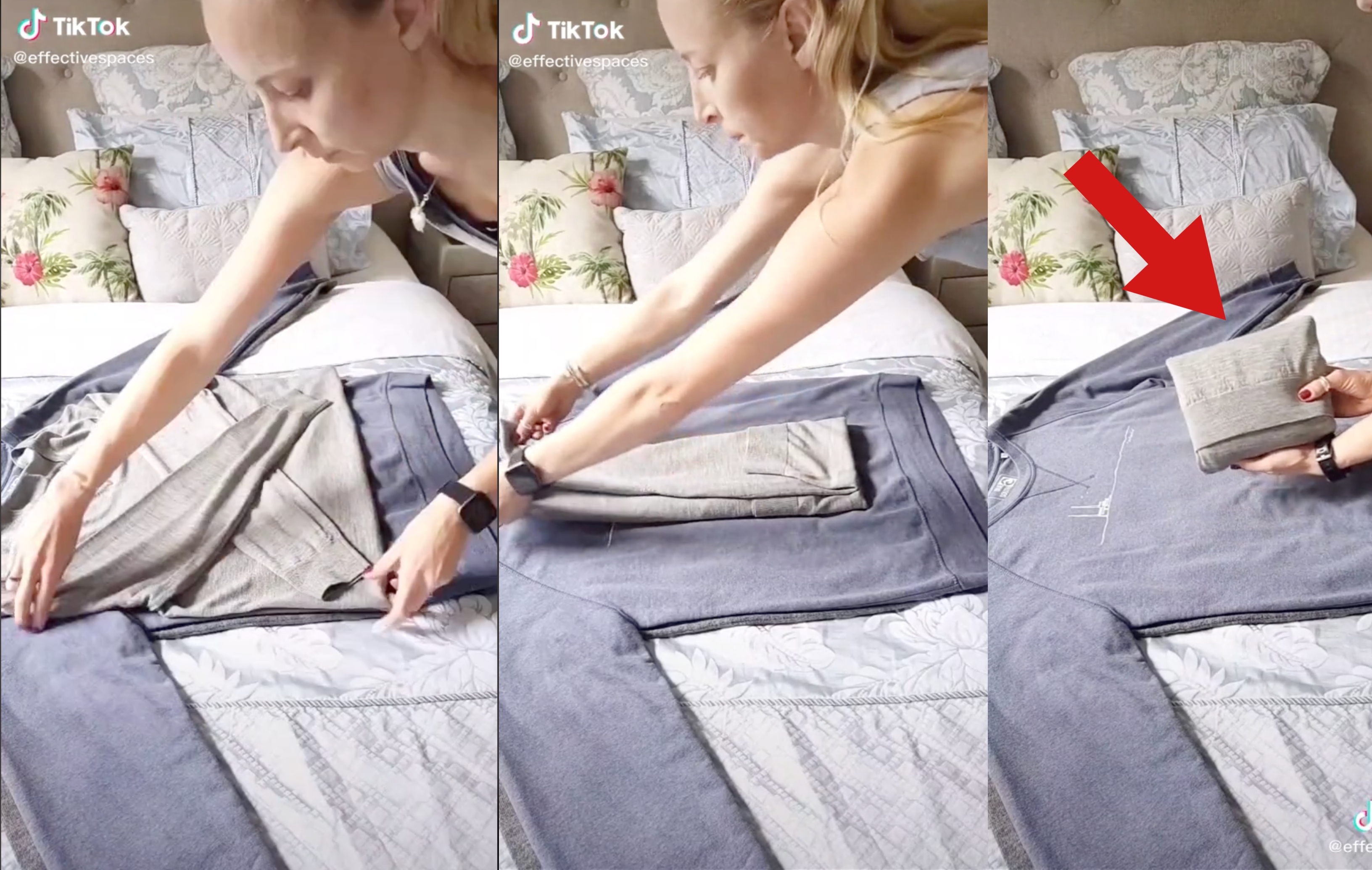 Cómo doblar la ropa para no tener que planchar, según esta tiktoker