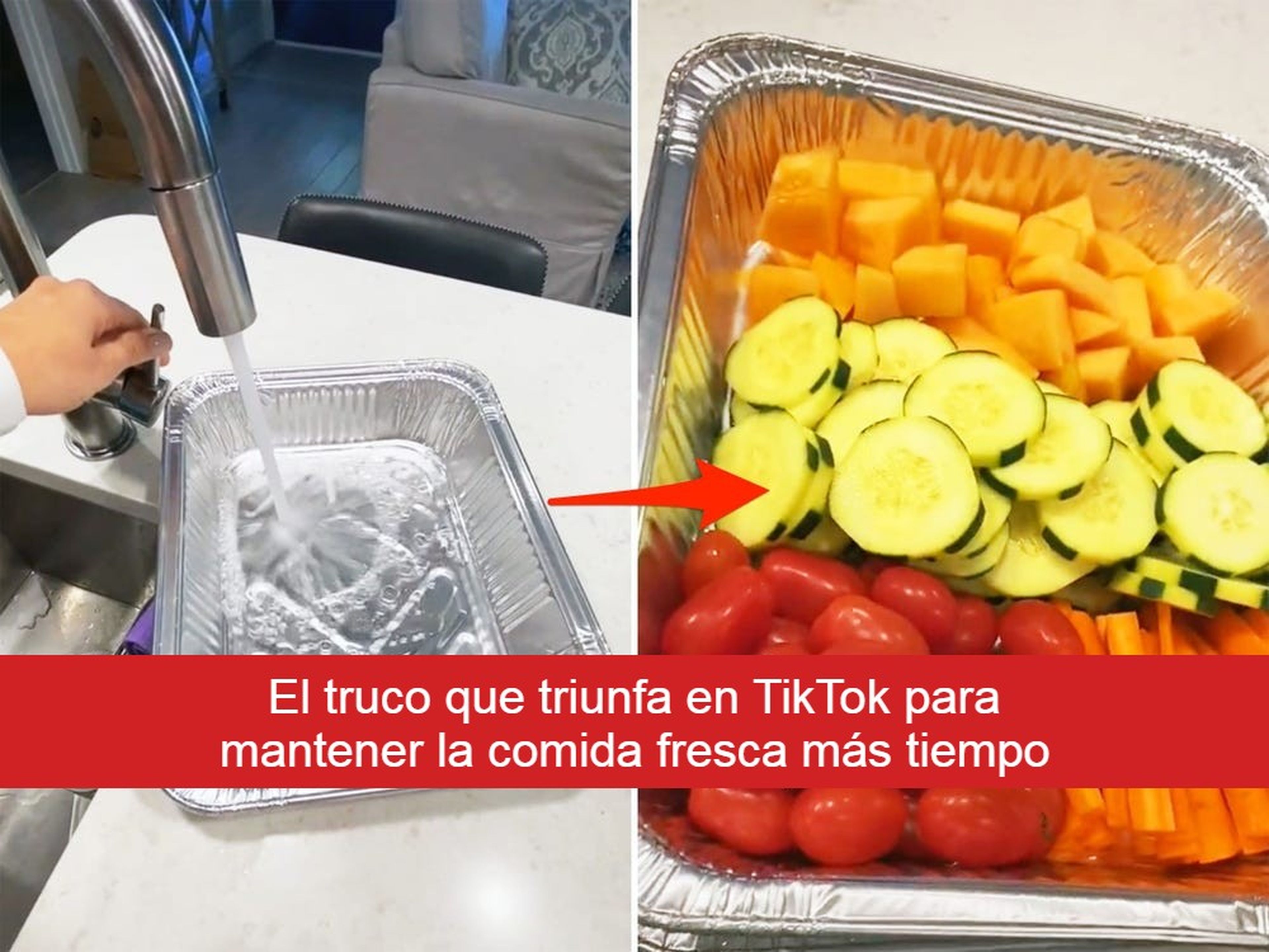 ¿Cómo conseguir mantener las verduras frescas cuando las sacas del frigo? Atento a este truco visto en TikTok