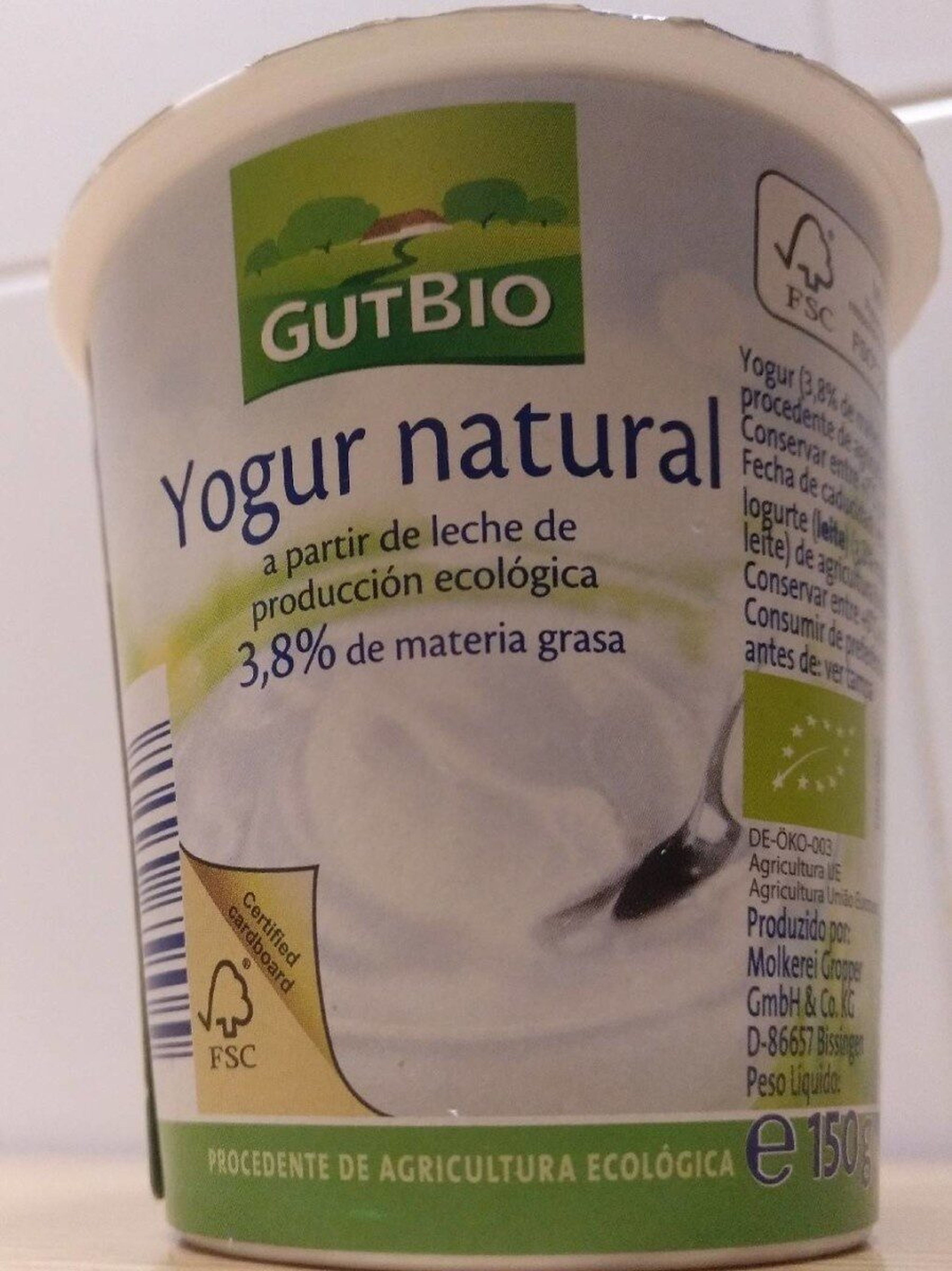 Yogur natural de Aldi