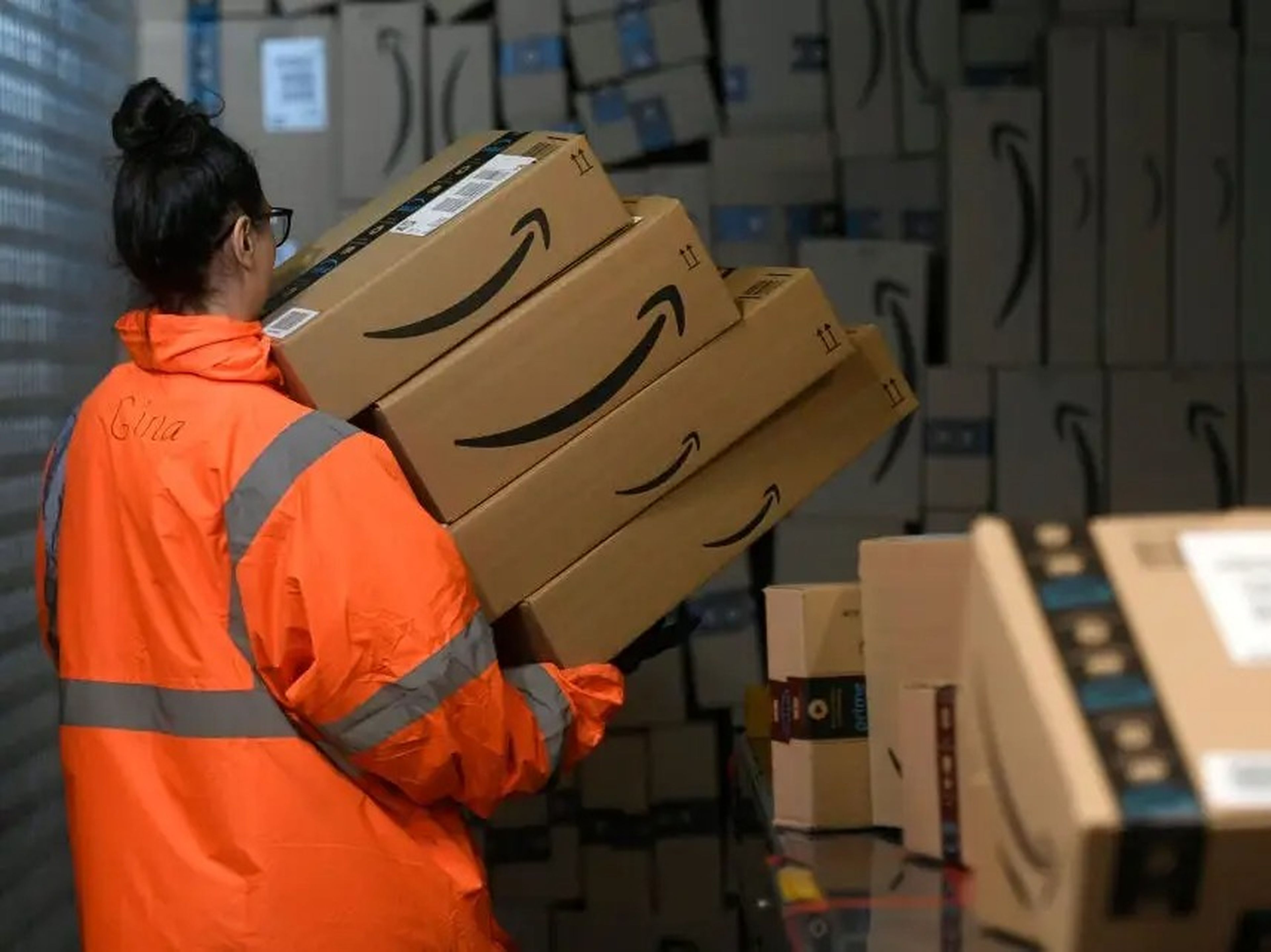 Amazon warehouse staff