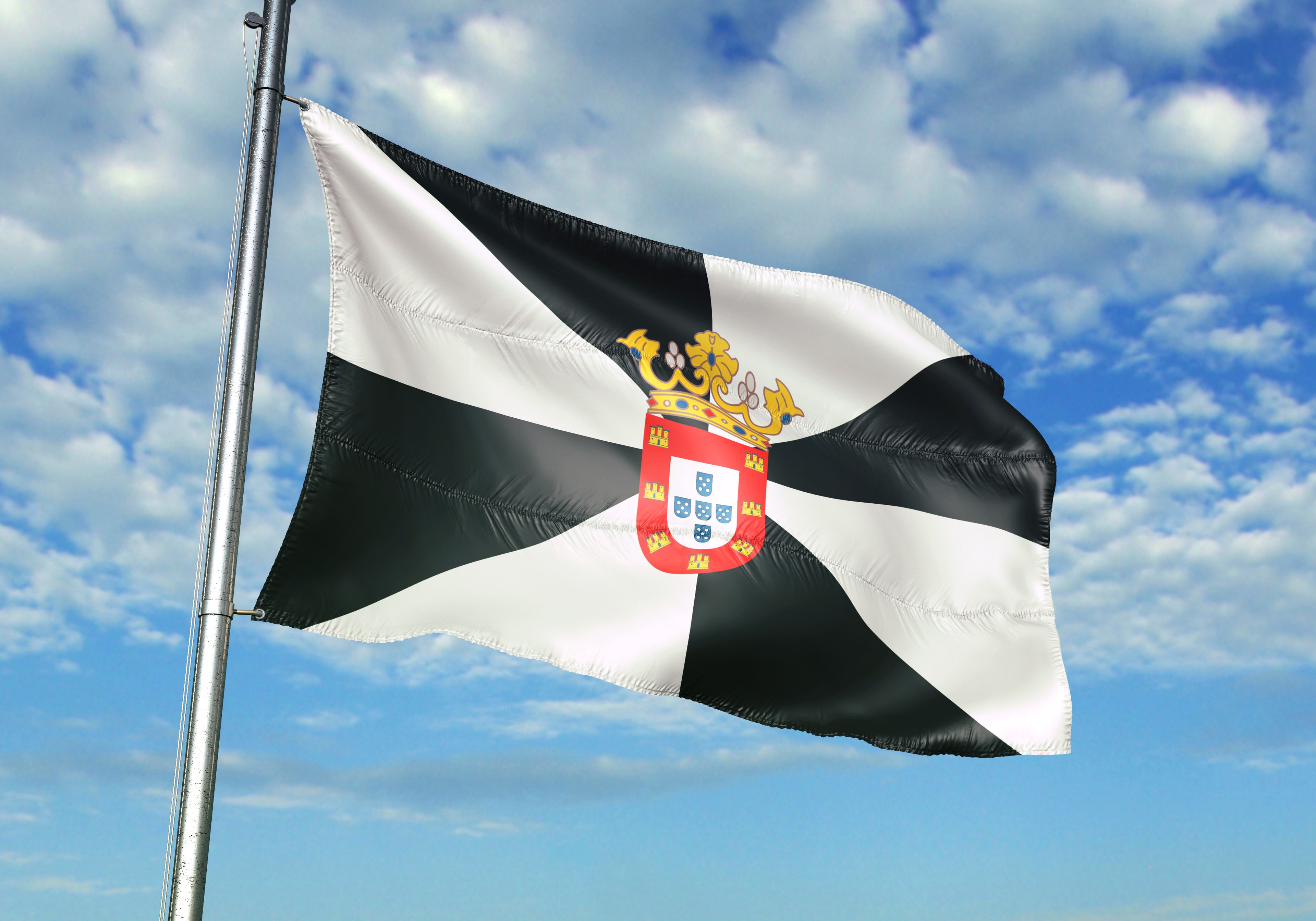 Bandera de Ceuta.
