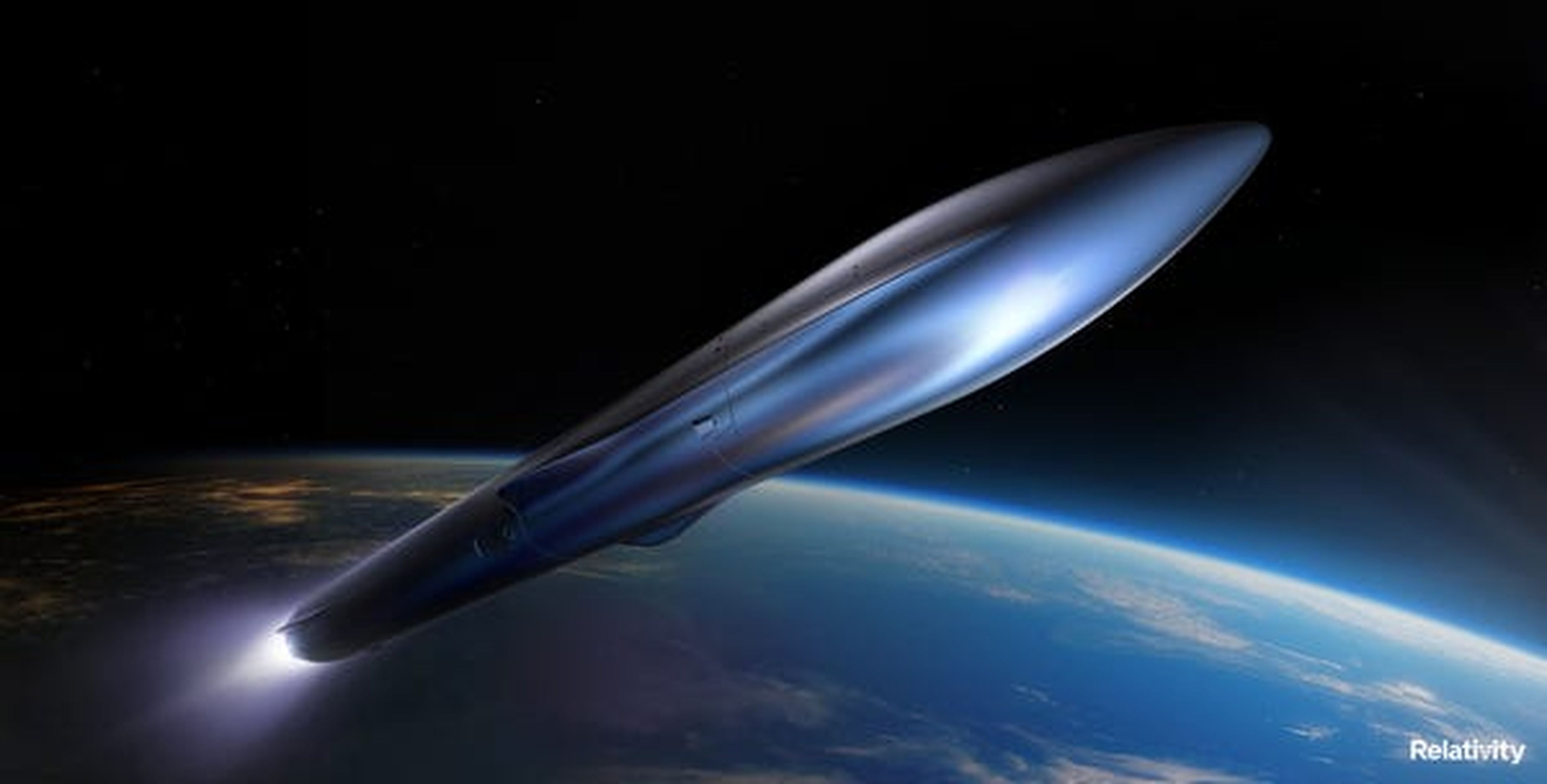 El cohete Terran R, impreso en 3D, de Relativity Space.
