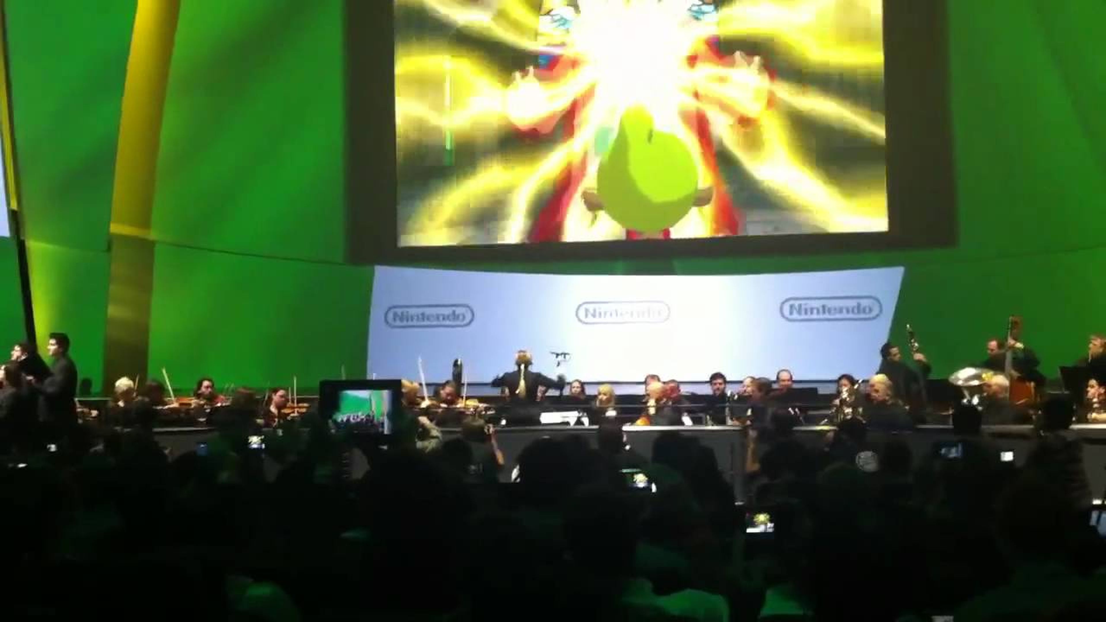 Un momento del concierto de Zelda con el que Nintendo comenzó su conferencia de la E3 2011.