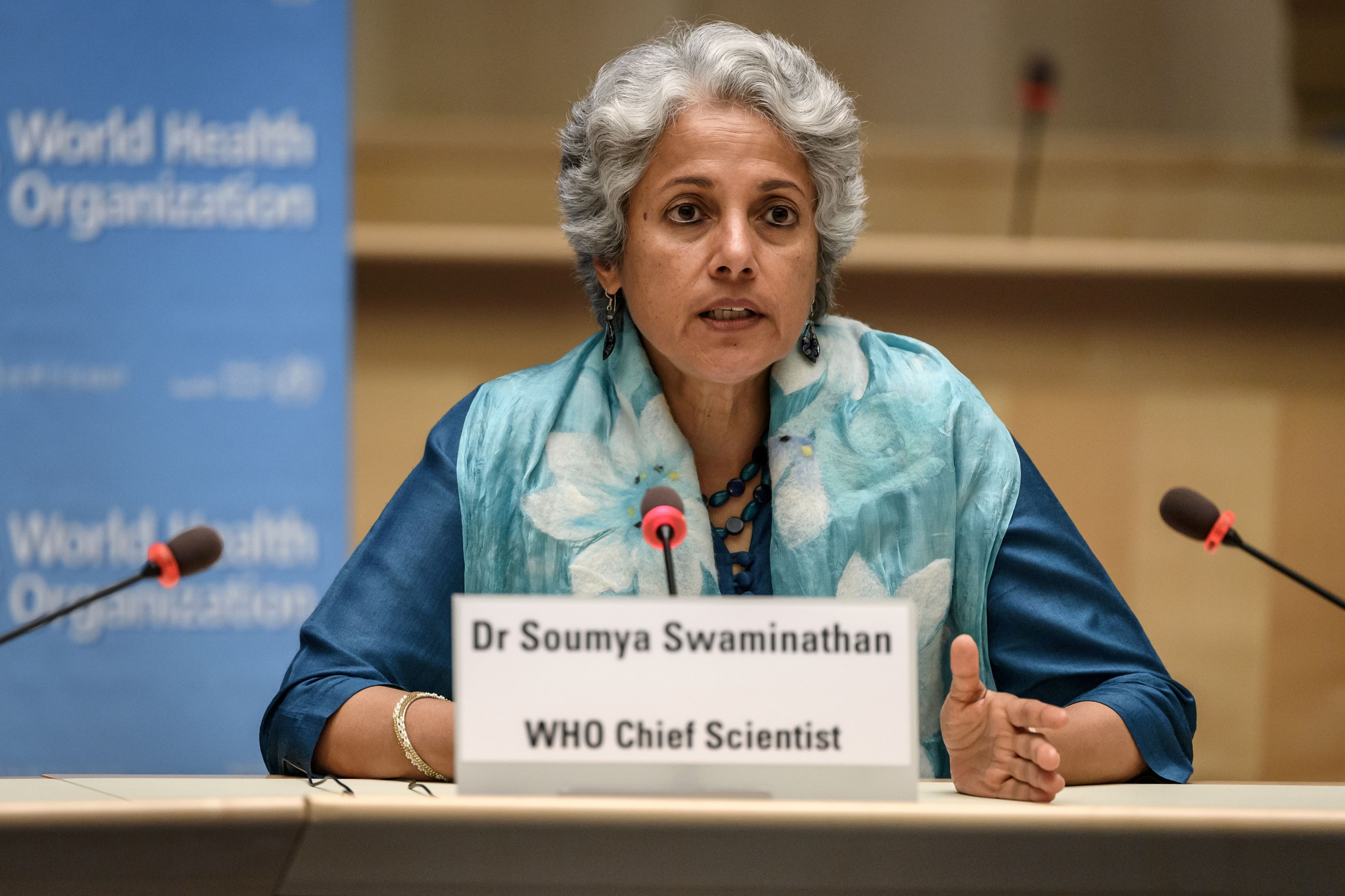 Soumya Swaminathan, científica jefe de la Organización Mundial de la Salud (OMS).