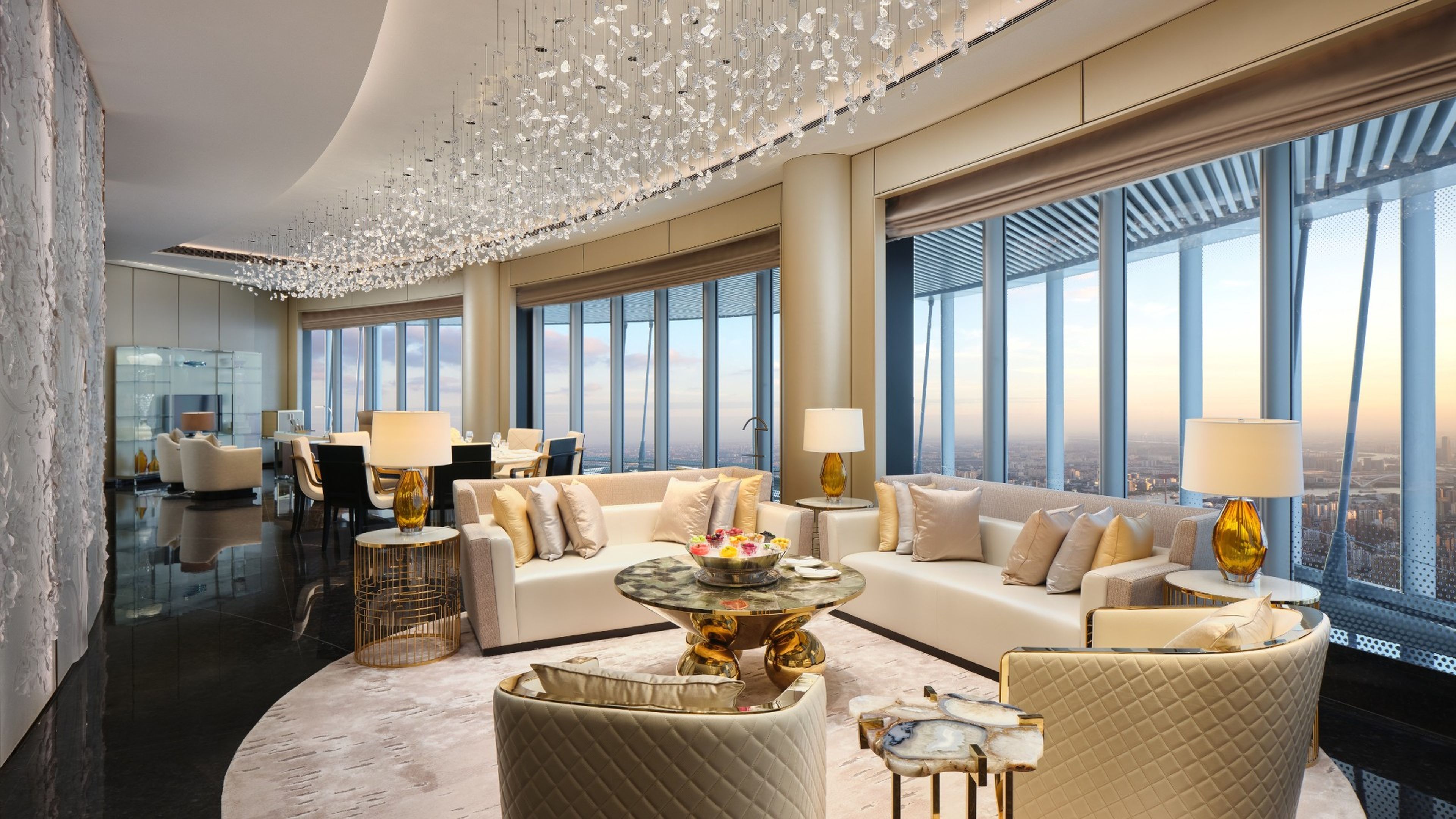 Captura de foto de Living Room J Hotel Shanghai Tower, el más alto del mundo.