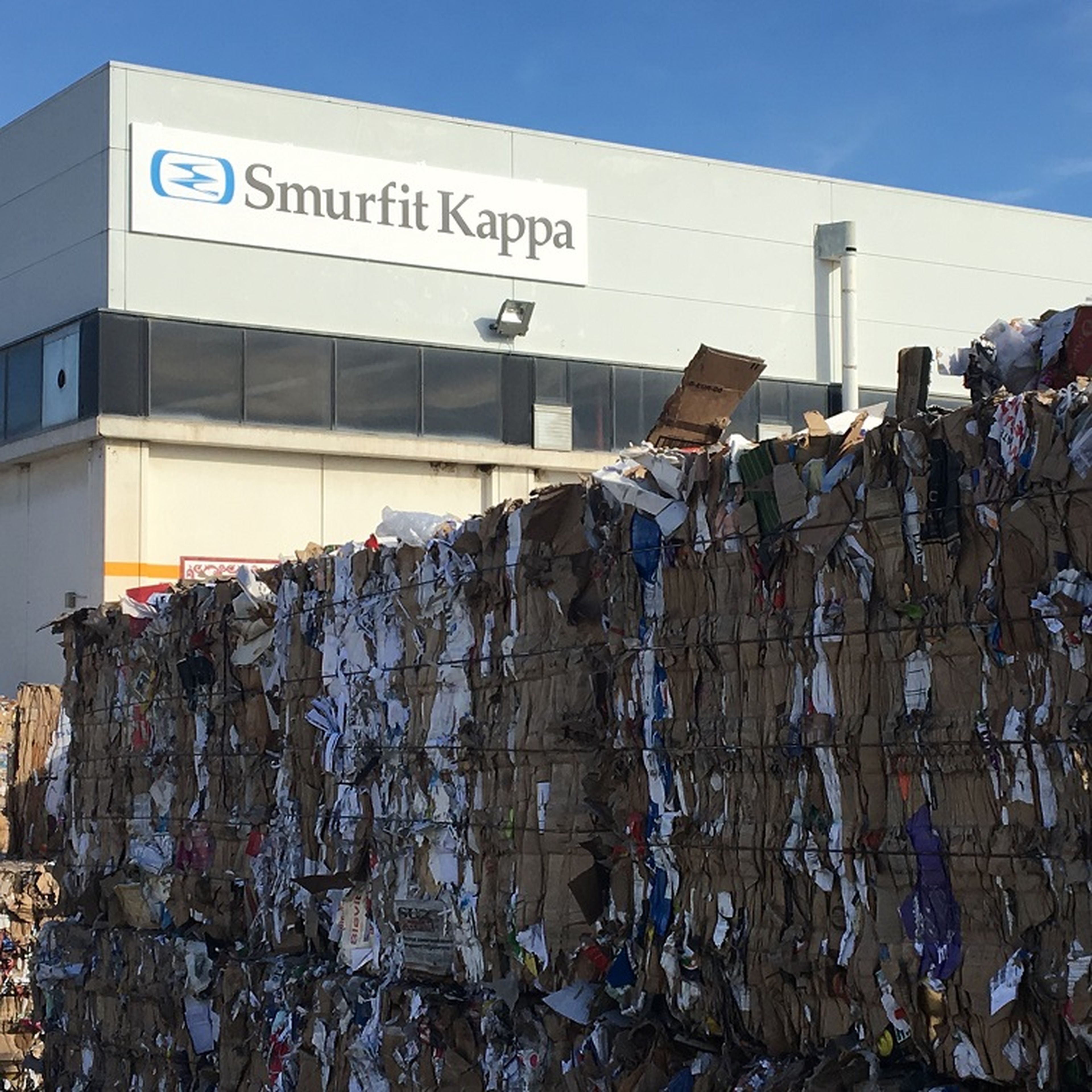 Planta de reciclaje de Smurfit Kappa en Málaga.