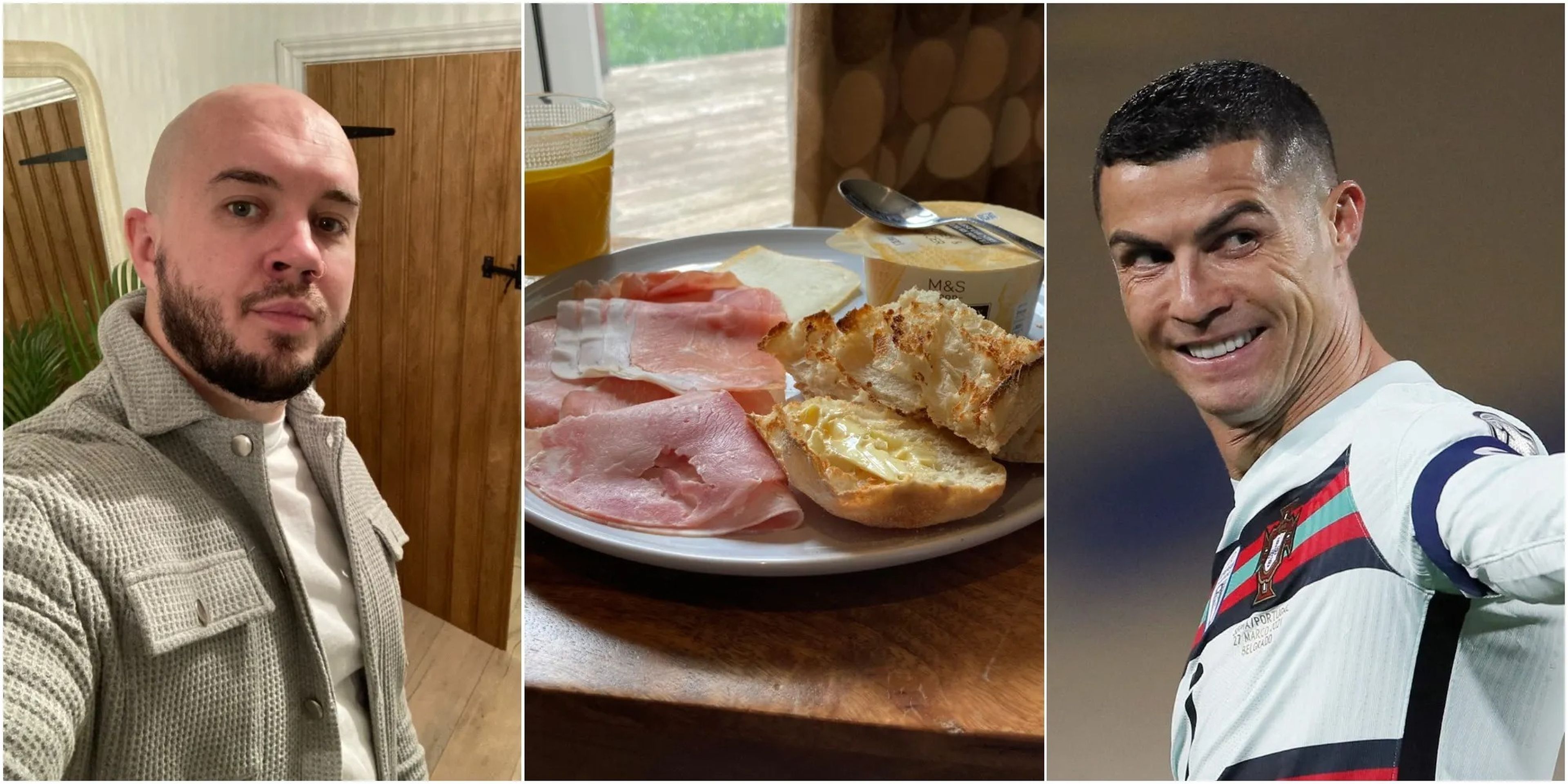 La dieta de Cristiano Ronaldo es deliciosa, pero hay demasiada cantidad de comida y es muy cara.
