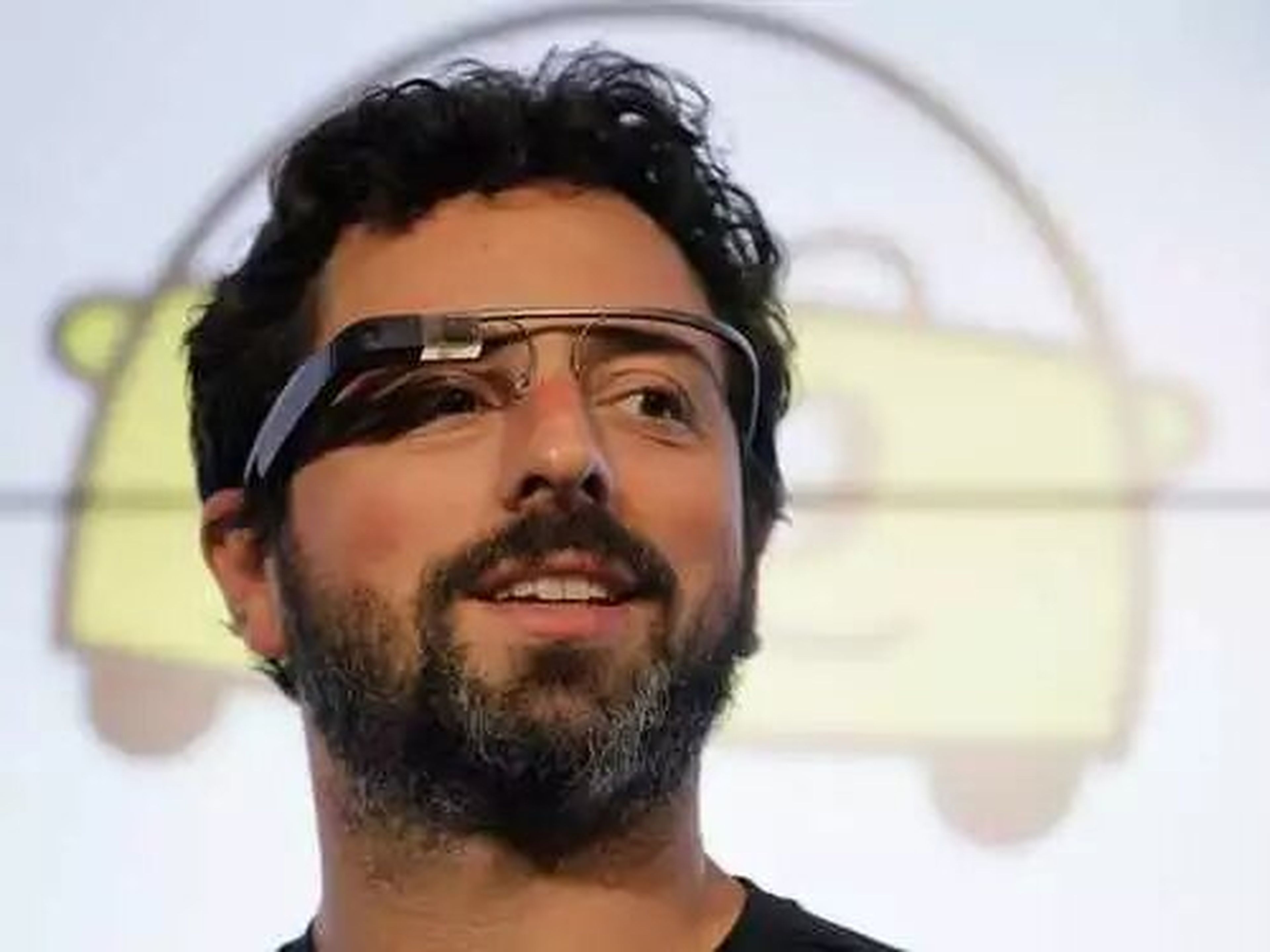 Sergey Brin con las Google Glass en 2012.