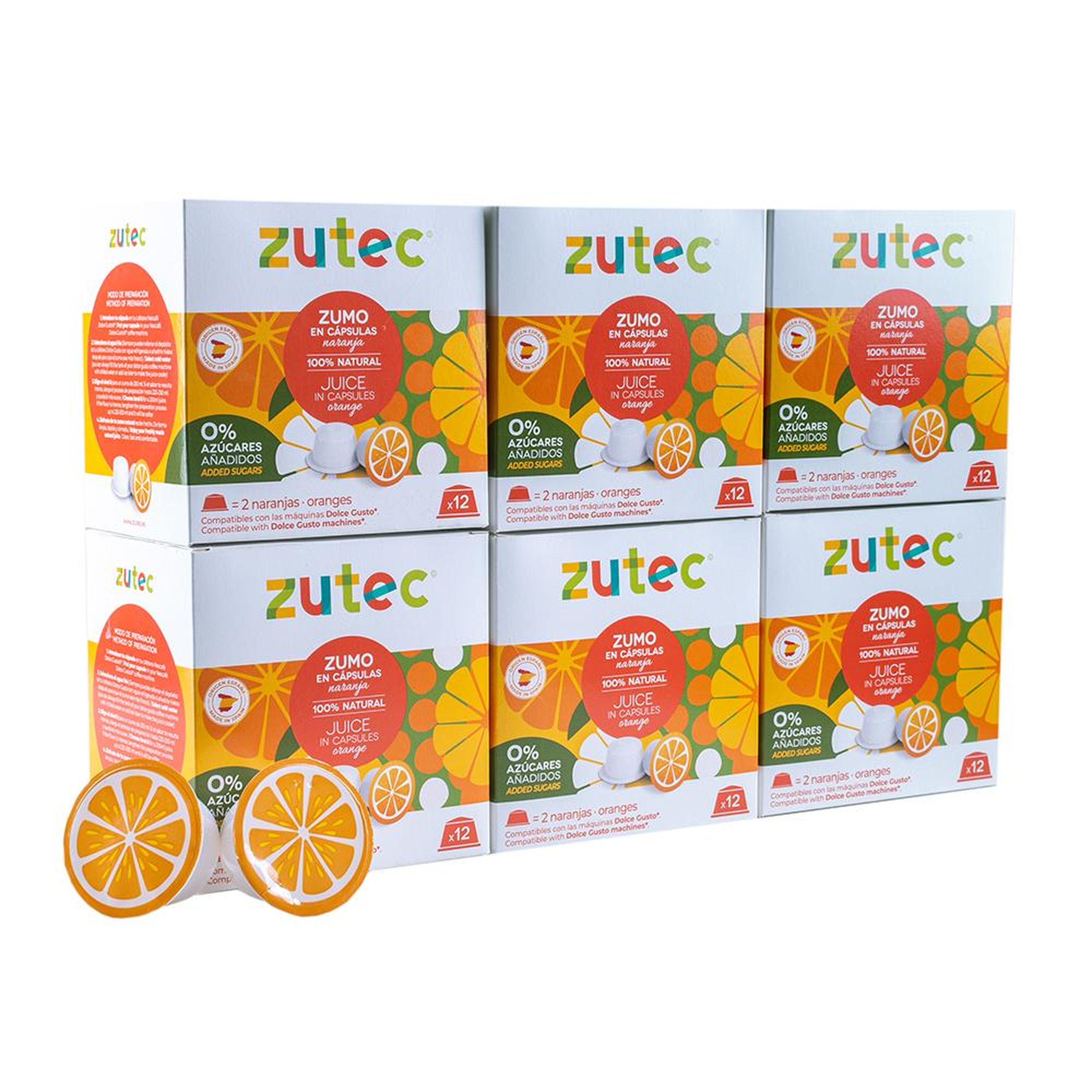 Cápsulas de frutas para hacer zumo, de Zutec.