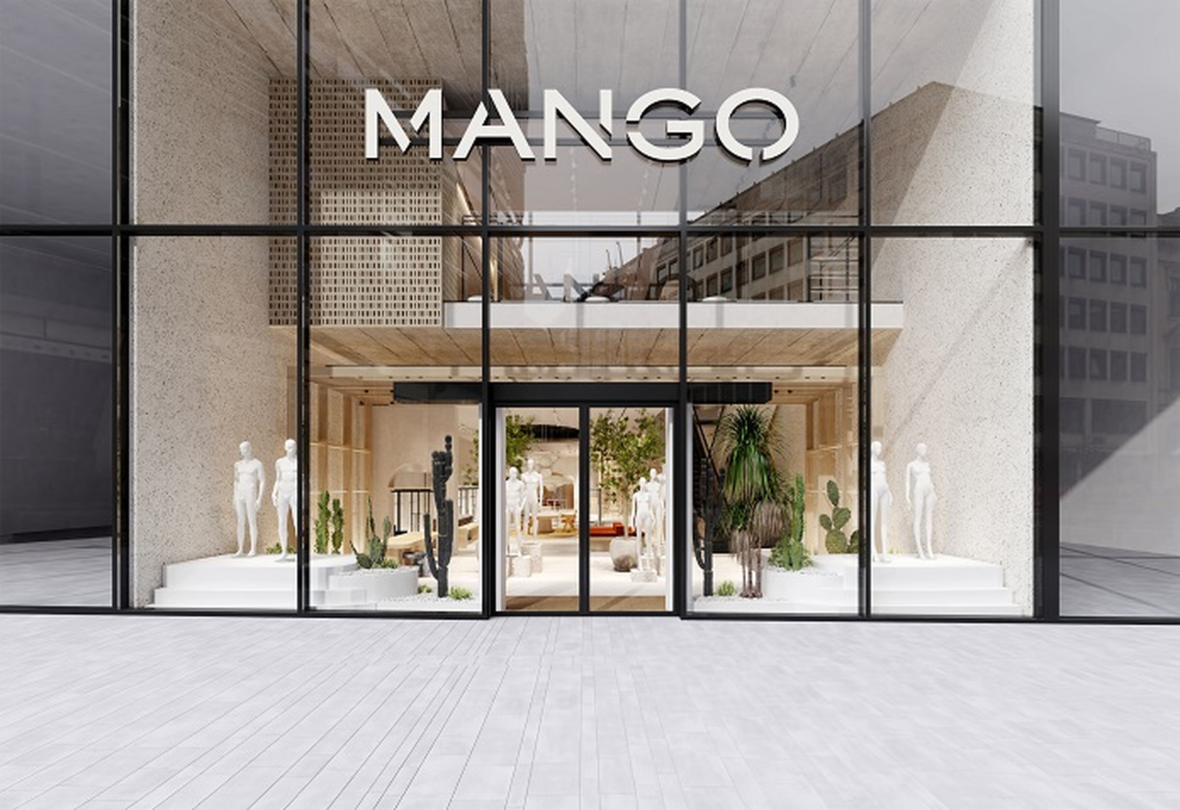 En imagen, una tienda Mango.