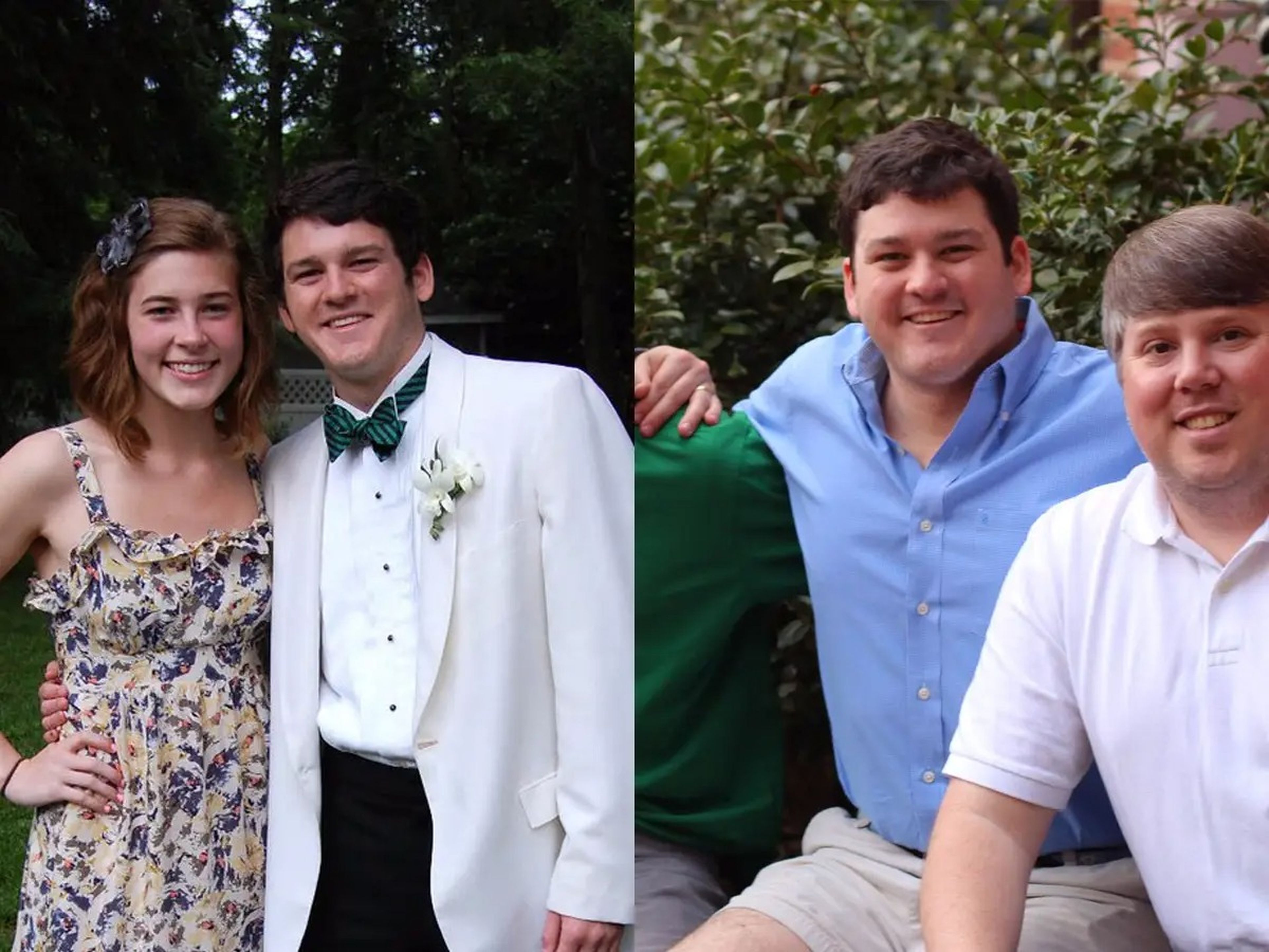 Izquierda: yo en abril de 2011, con alrededor de 57 kilos. Derecha: yo en abril de 2014, con unos 93 kilos.