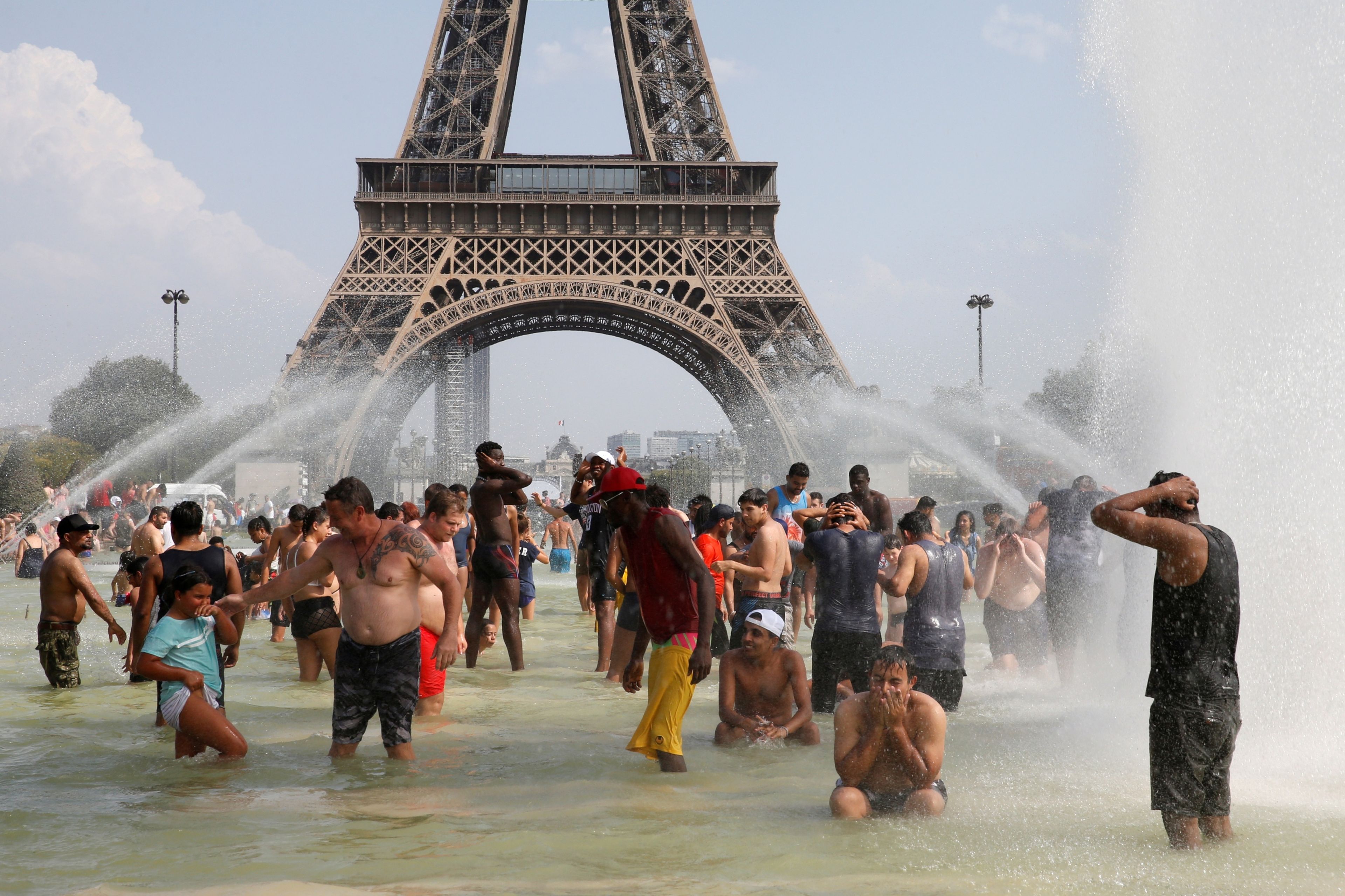 París durante una intensa ola de calor en 2019.