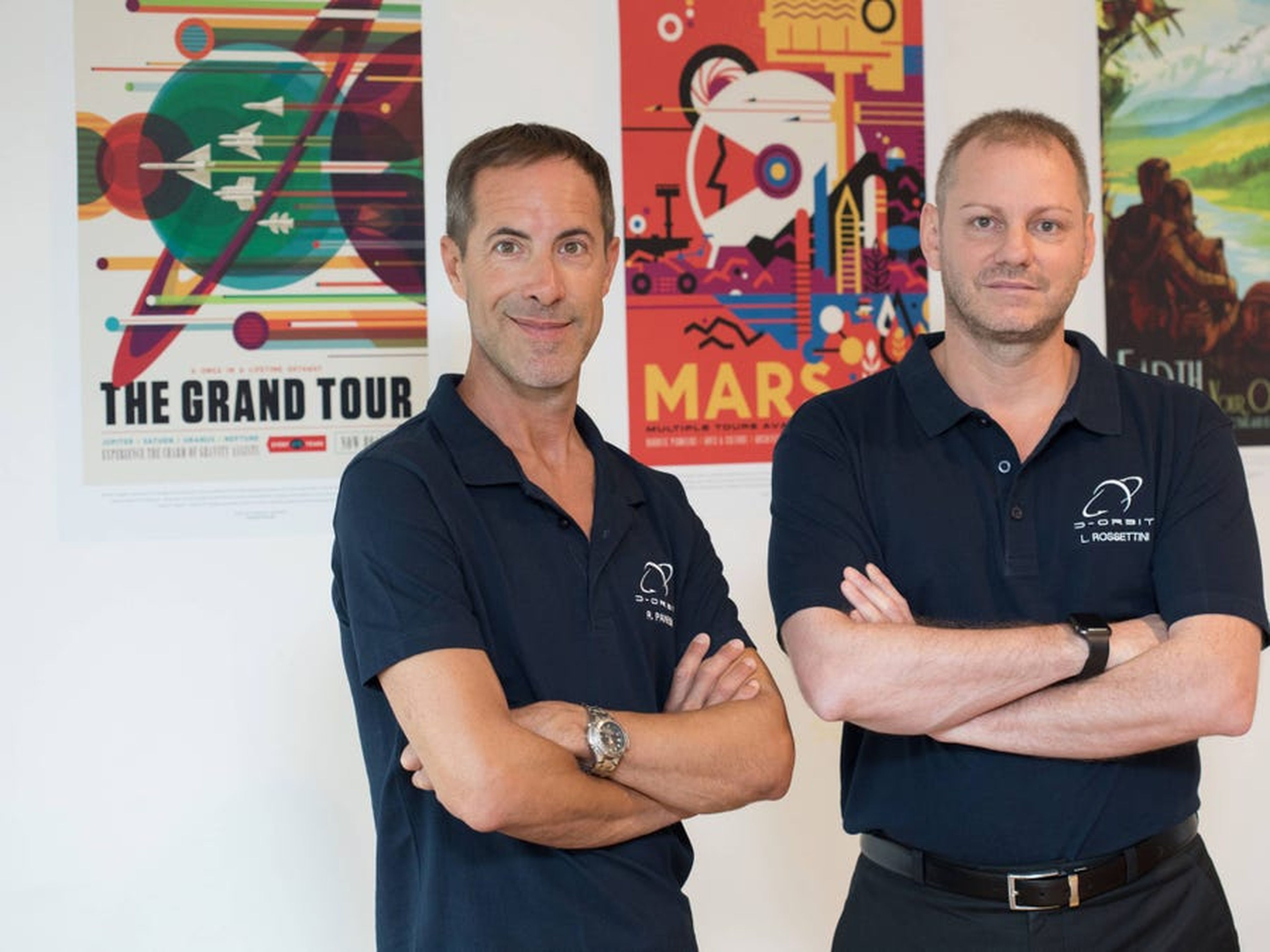 Los fundadores de D-Orbit, Luca Rossettini, CEO, y Renato Panesi, CCO.