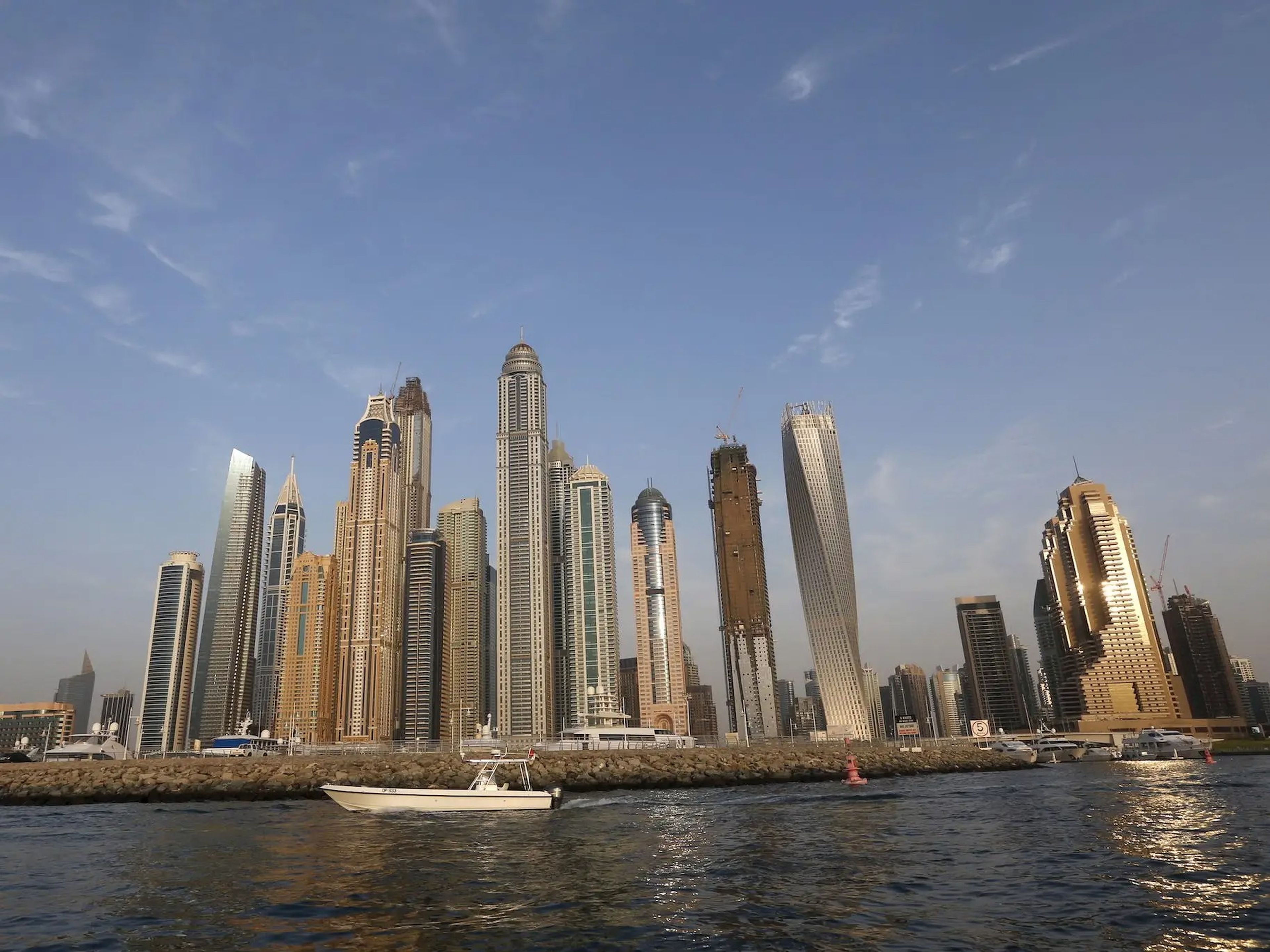 Una vista general de Dubái, Emiratos Árabes, en 2015.