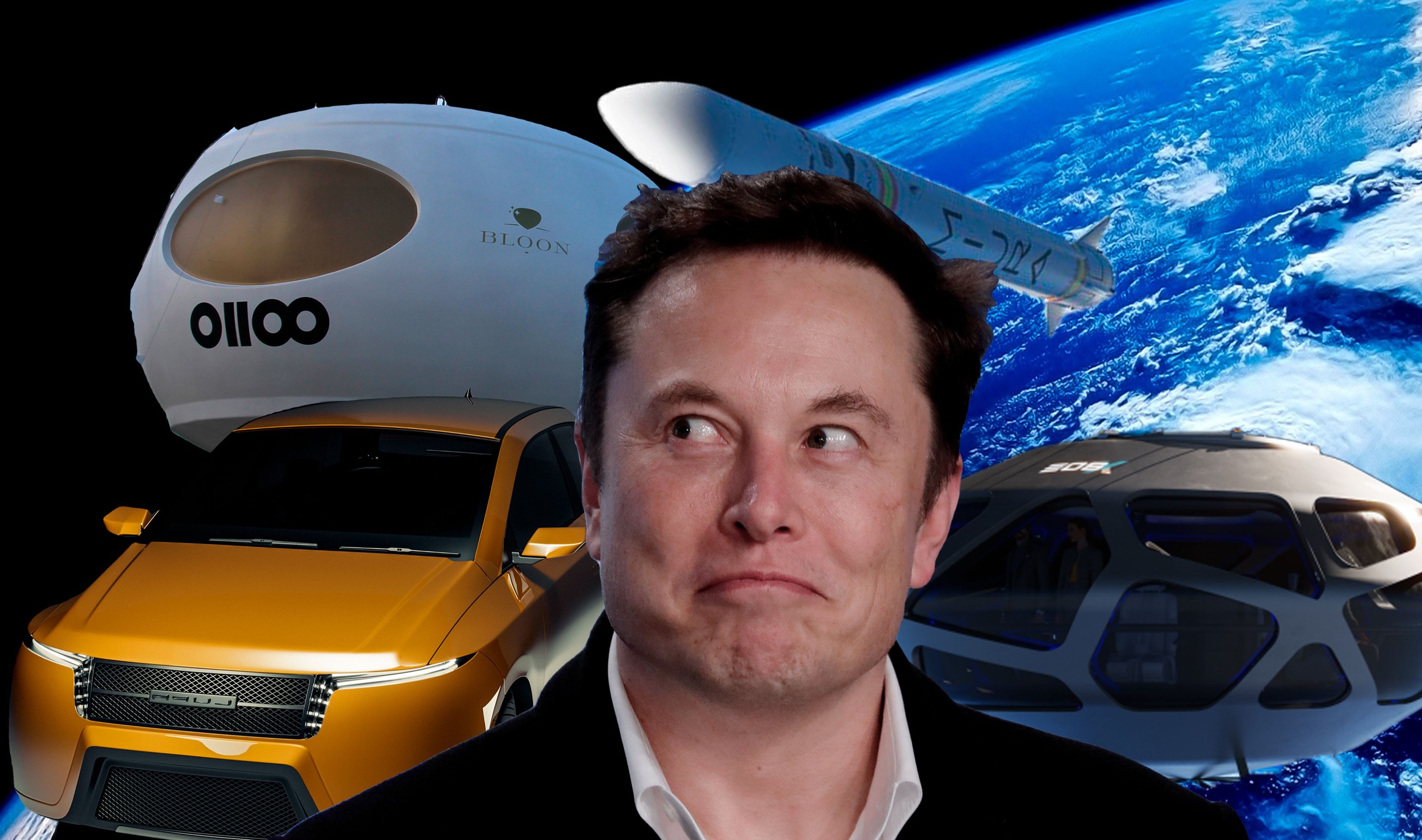 Elon Musk rodeado de algunas de las empresas españolas especializadas en las mismas áreas que sus compañías. Lupa Motors, PLD Space, EOS-X-Space o Space 2 Infinity son algunos ejemplos.