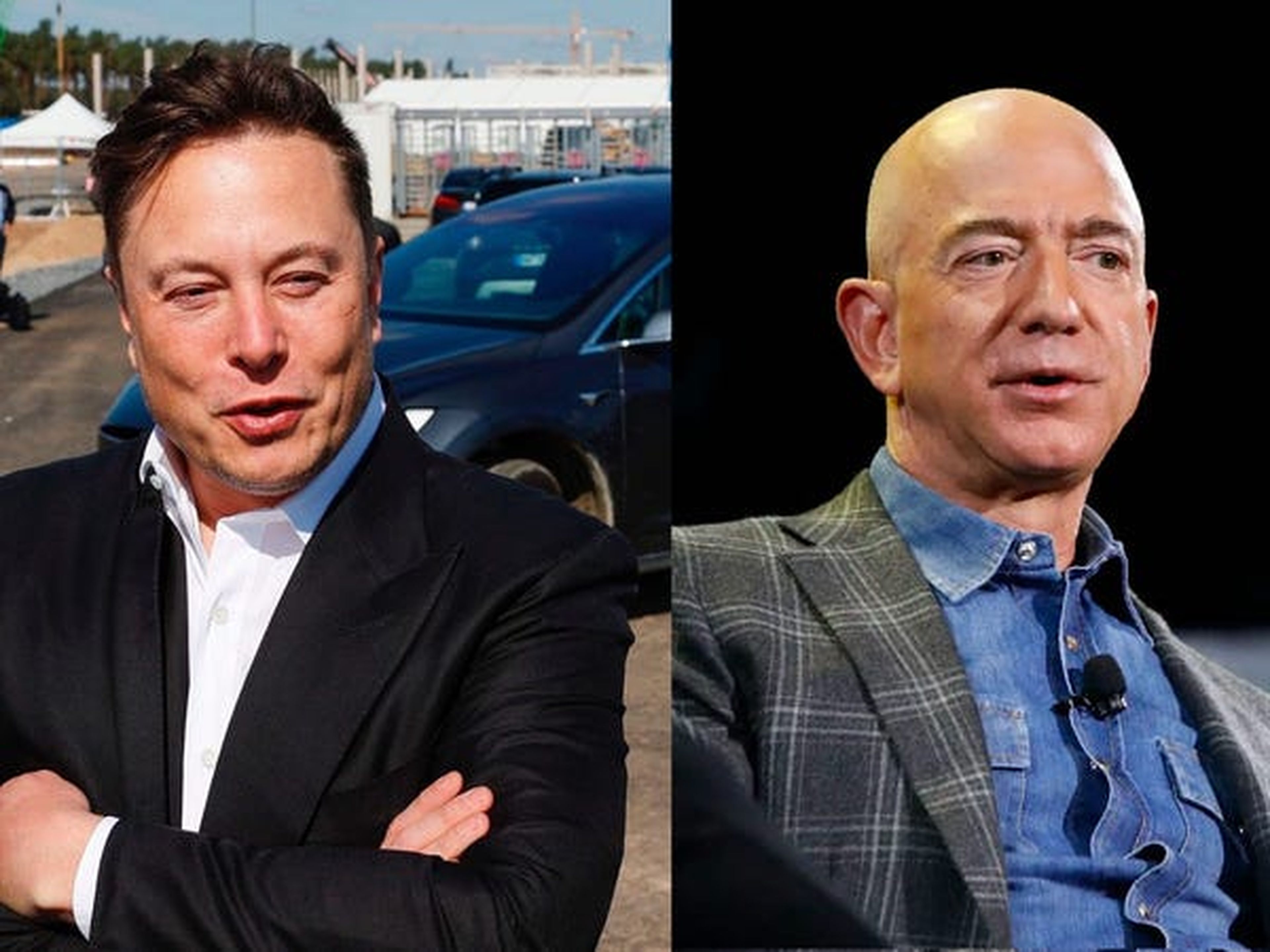 Elon Musk y Jeff Bezos