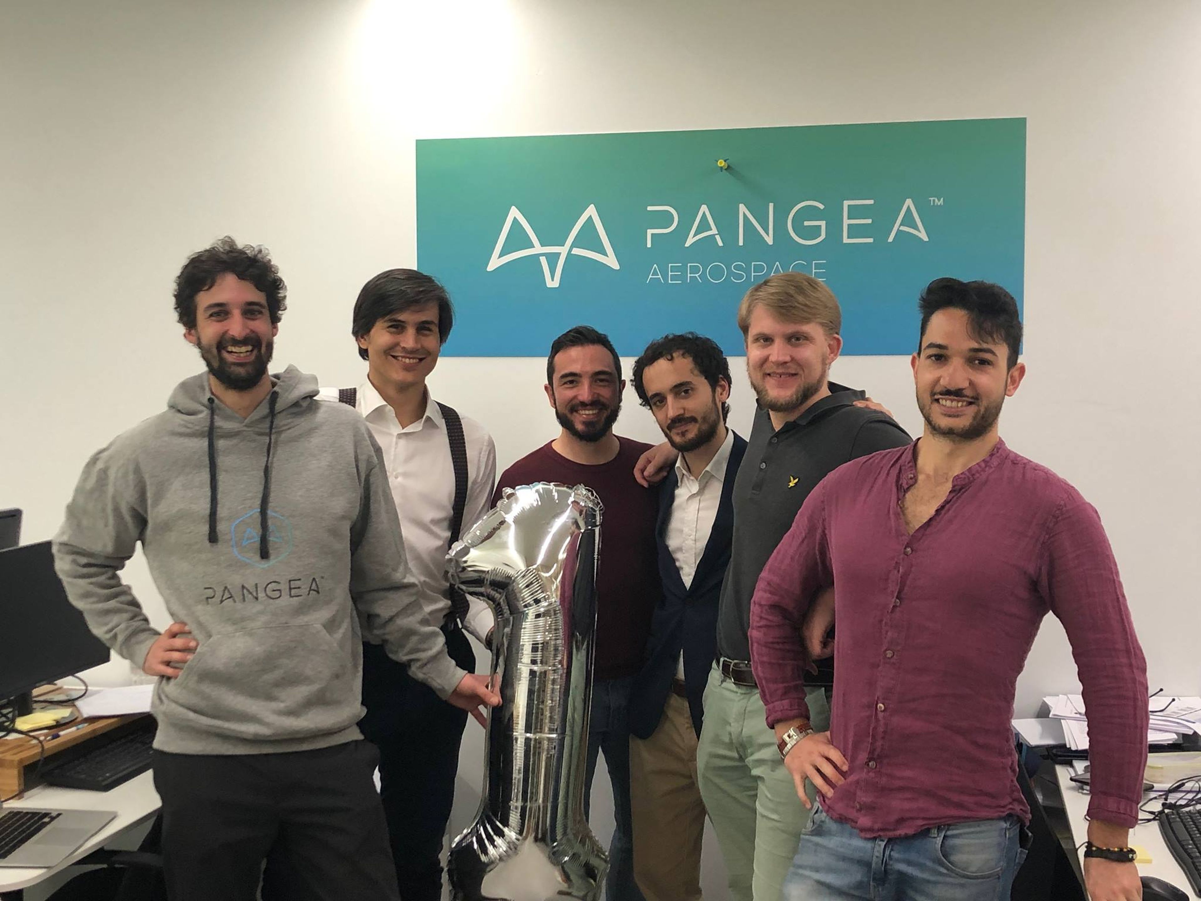 Los fundadores de Pangea Aerospace.