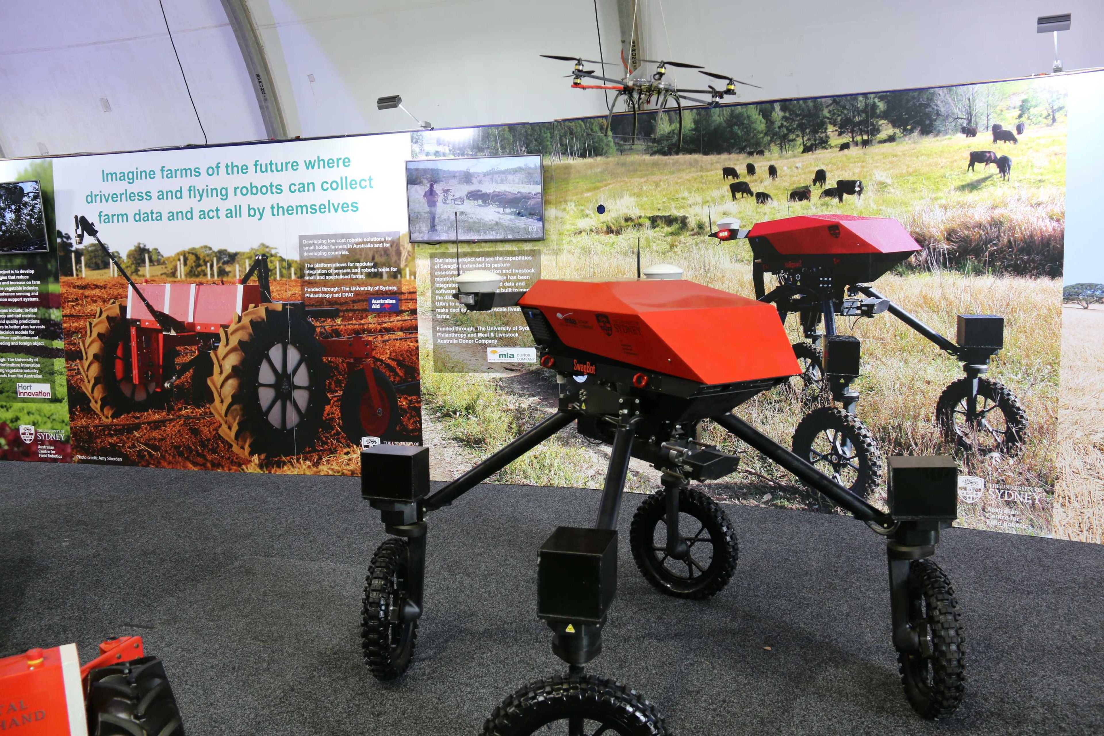 Tecnología agrícola del futuro presentada en Australia.