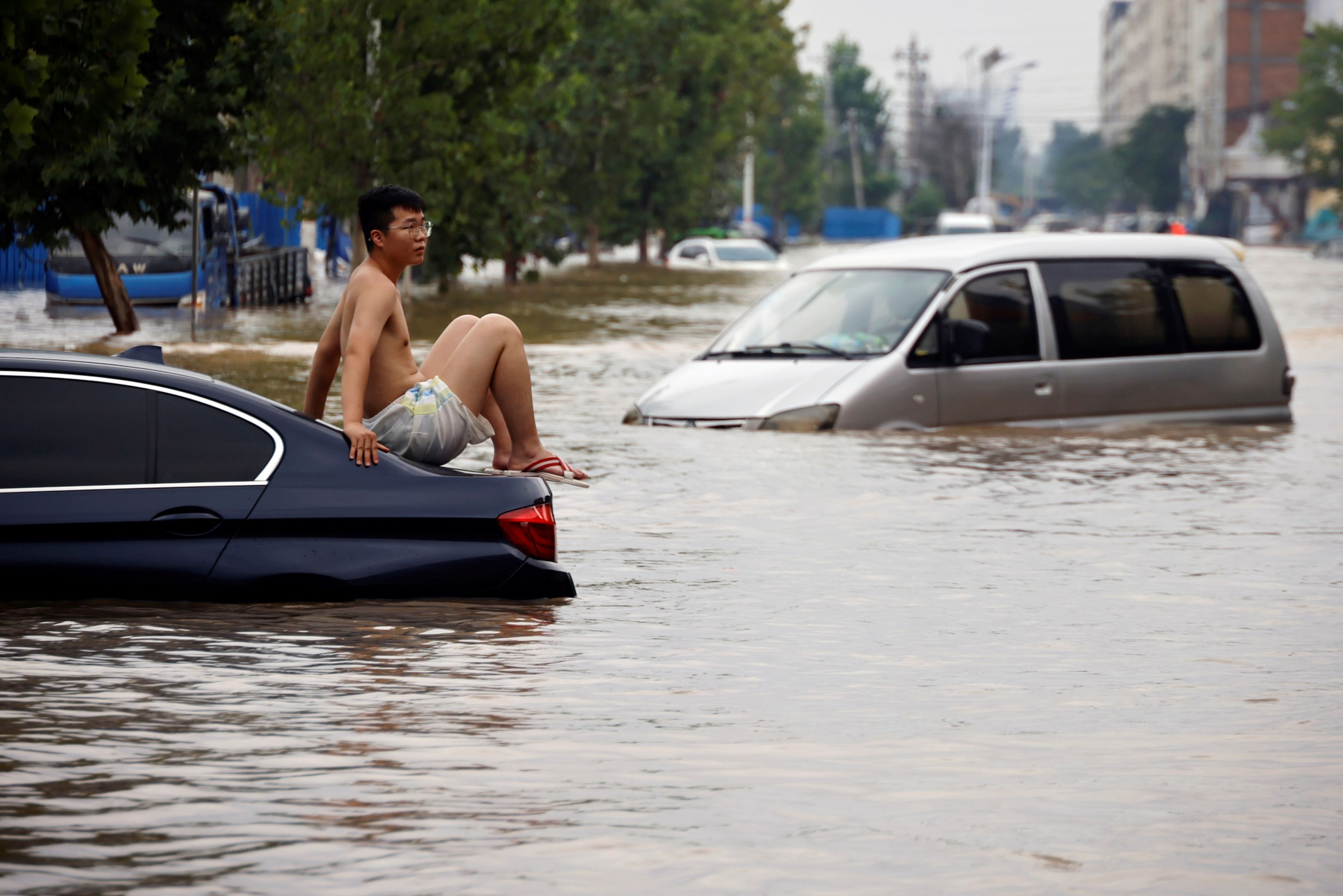 Inundaciones en Zhengzhou (China) en julio de 2021.