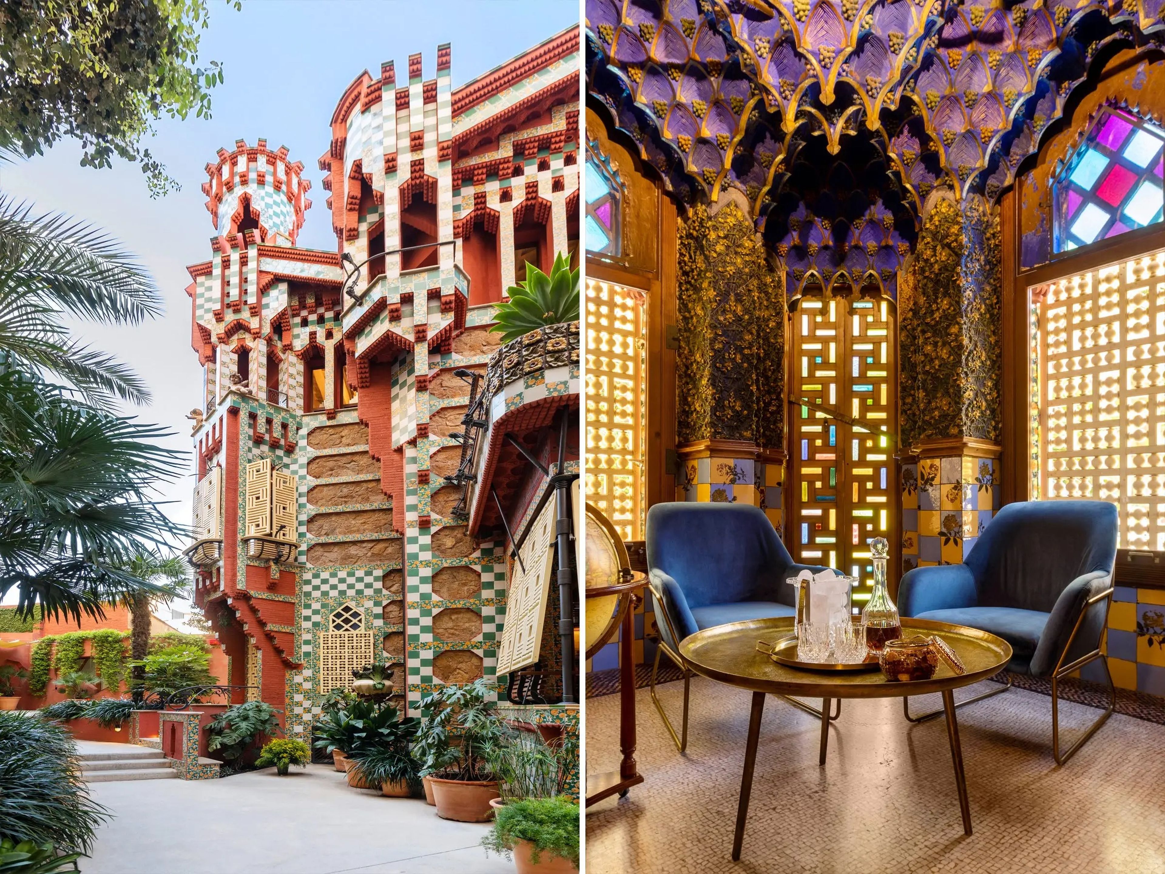 Casa Vicens, una casa de verano en Barcelona diseñada por Antoni Gaudí.