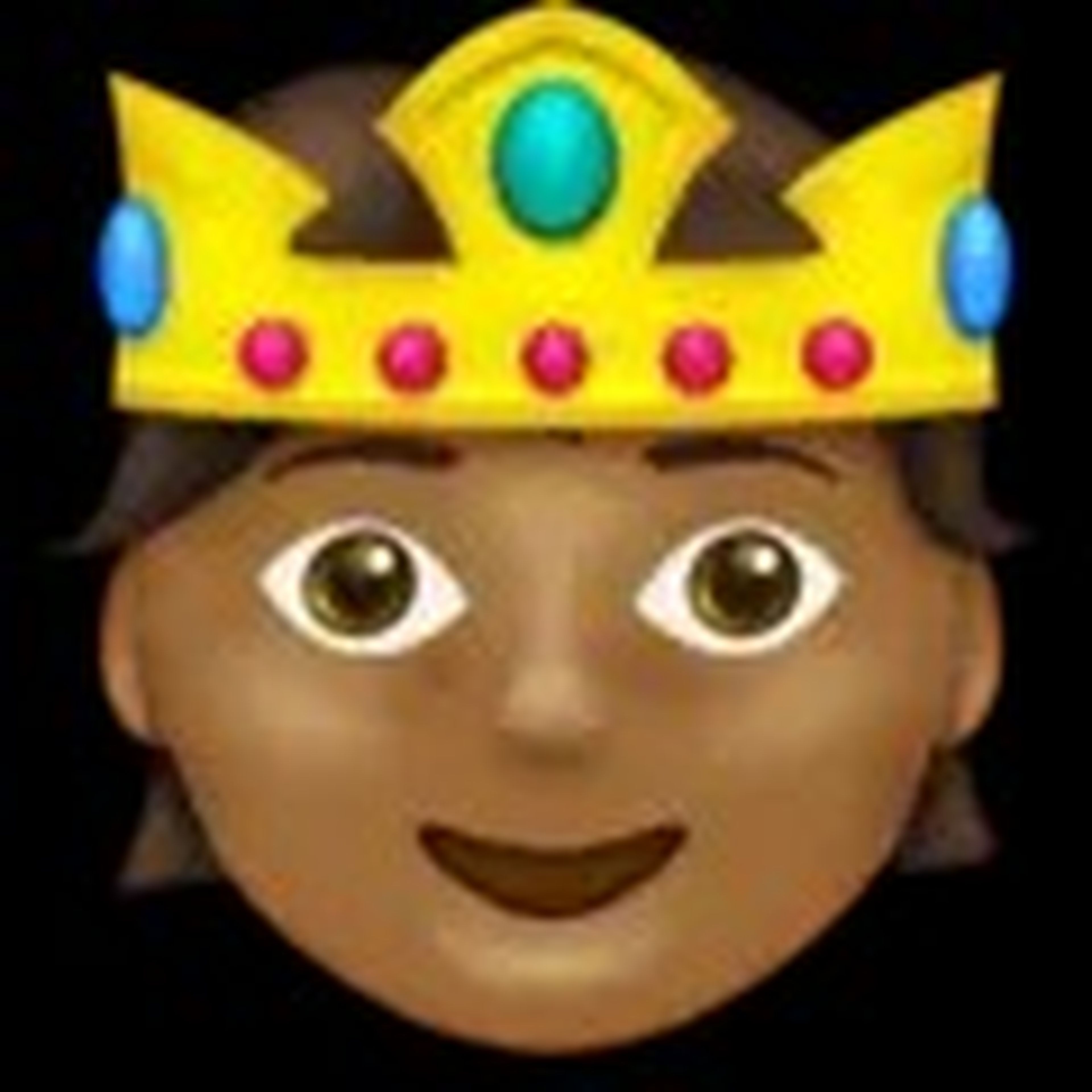 person with crown emoji