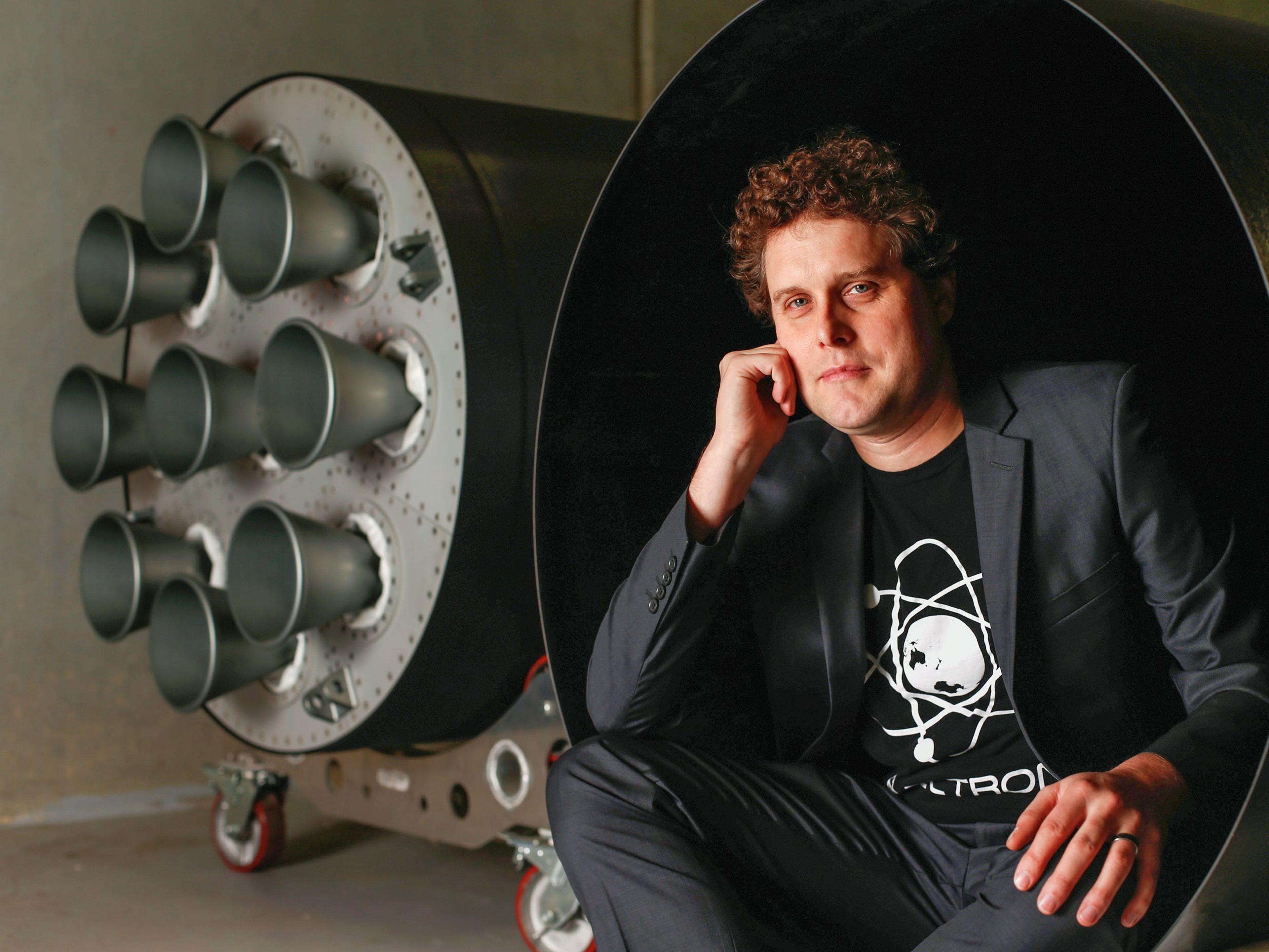Una foto de 2015 del fundador y director general de RocketLab, Peter Beck.