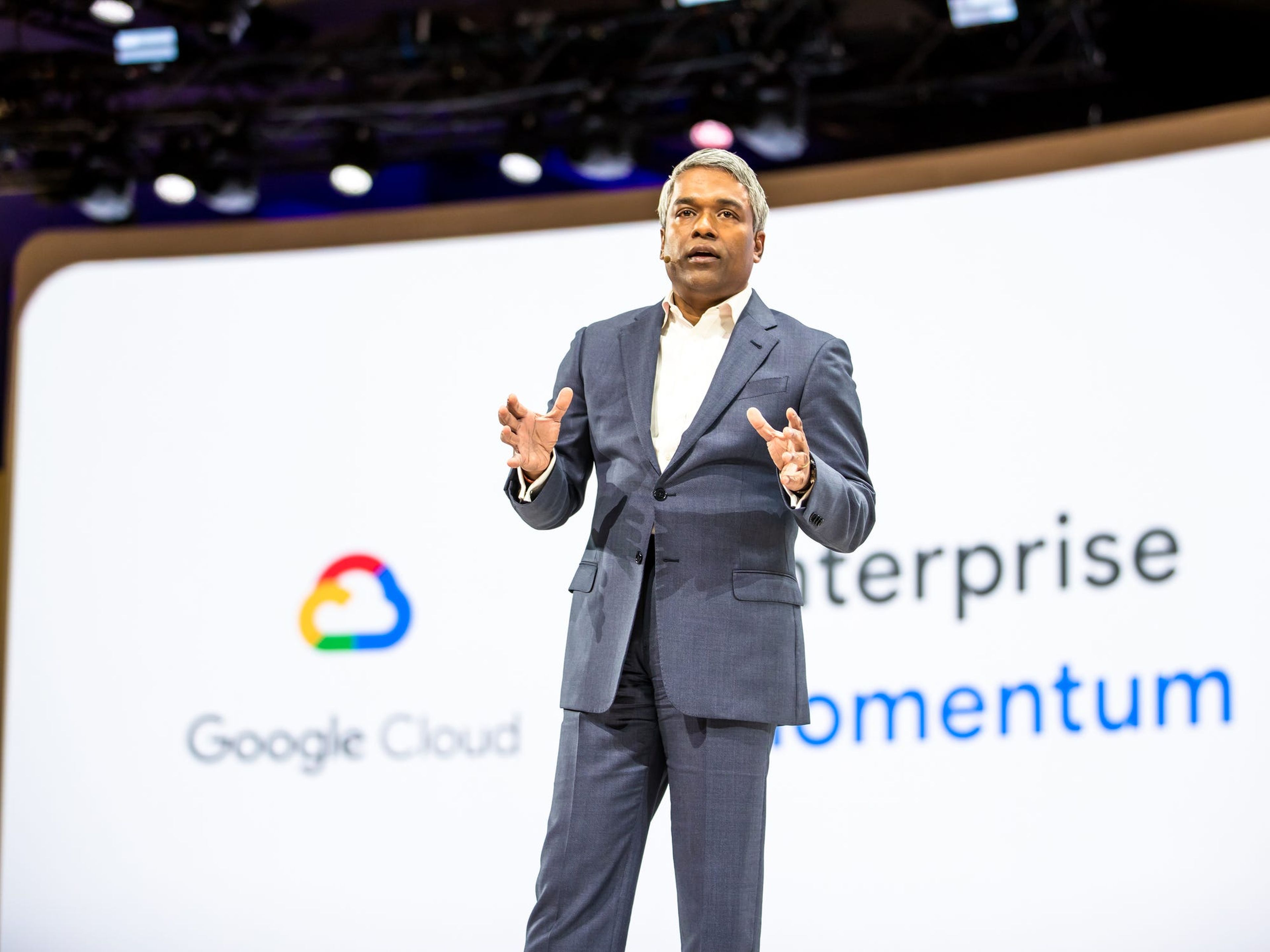 Thomas Kurian, CEO Google Cloud, en Google Cloud Next 2019.