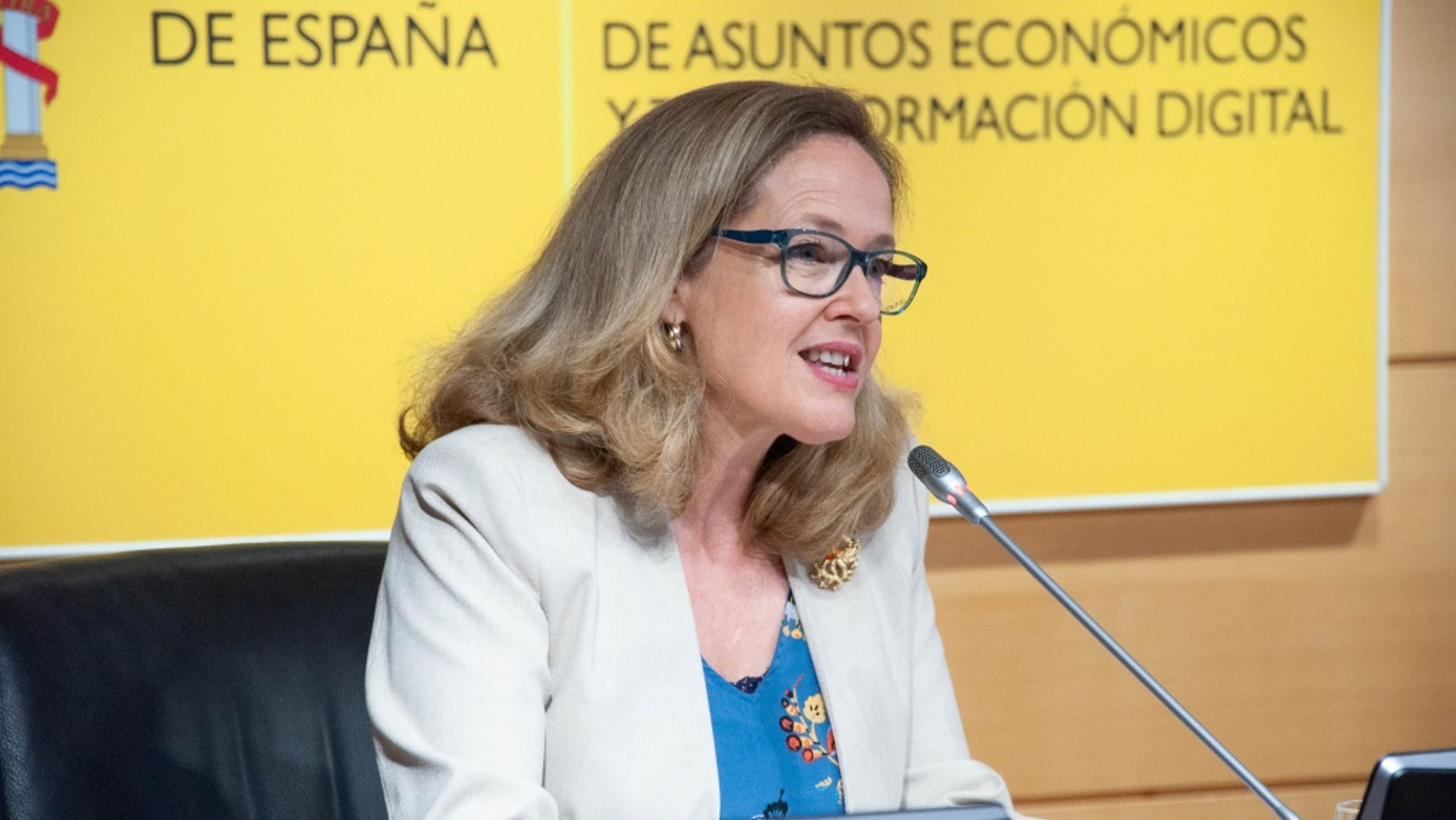 La vicepresidenta primera y ministra de Economía, Nadia Calviño