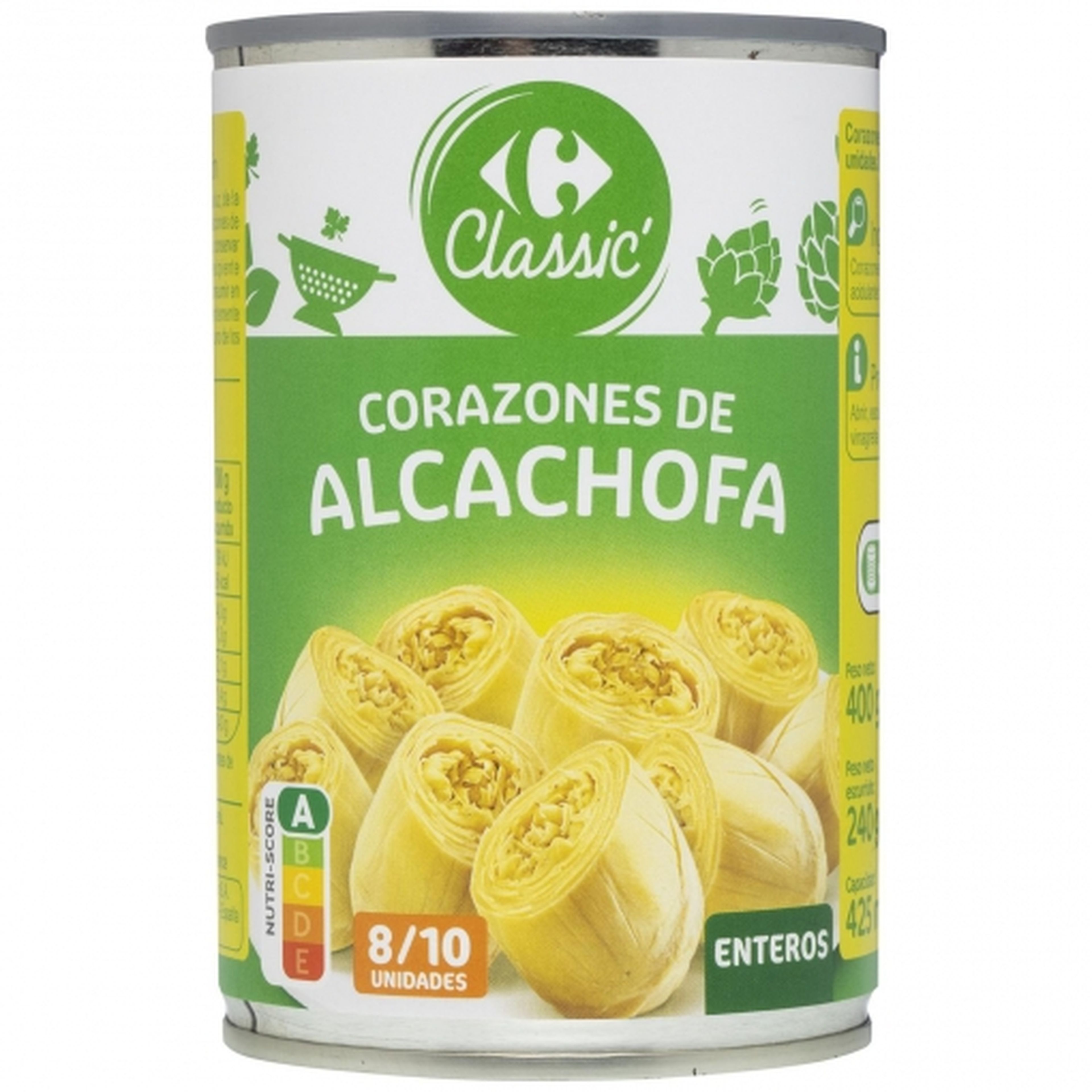 Alcachofas Carrefour listas para comer