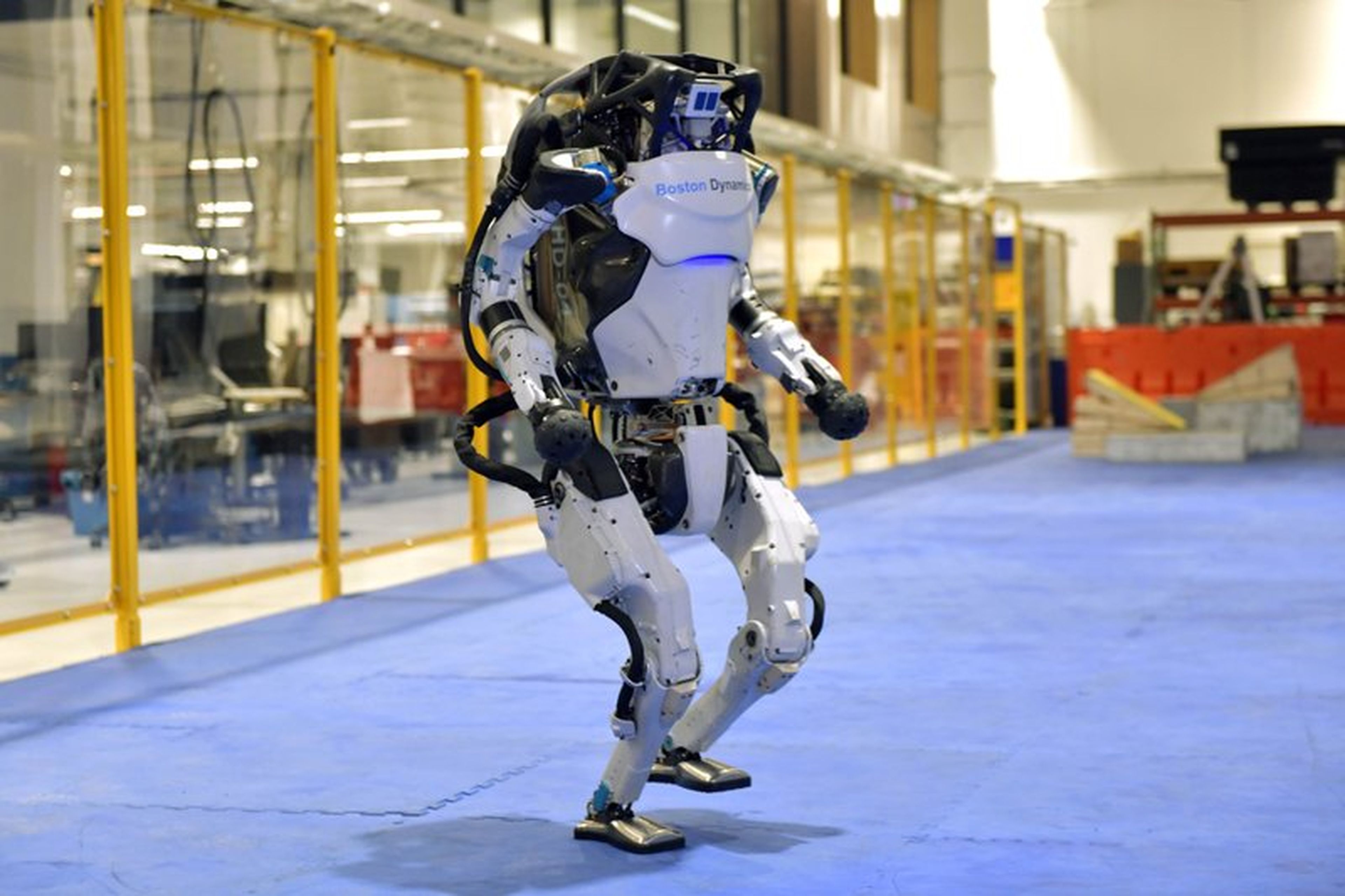 Un robot Atlas de la compañía Boston Dynamics.
