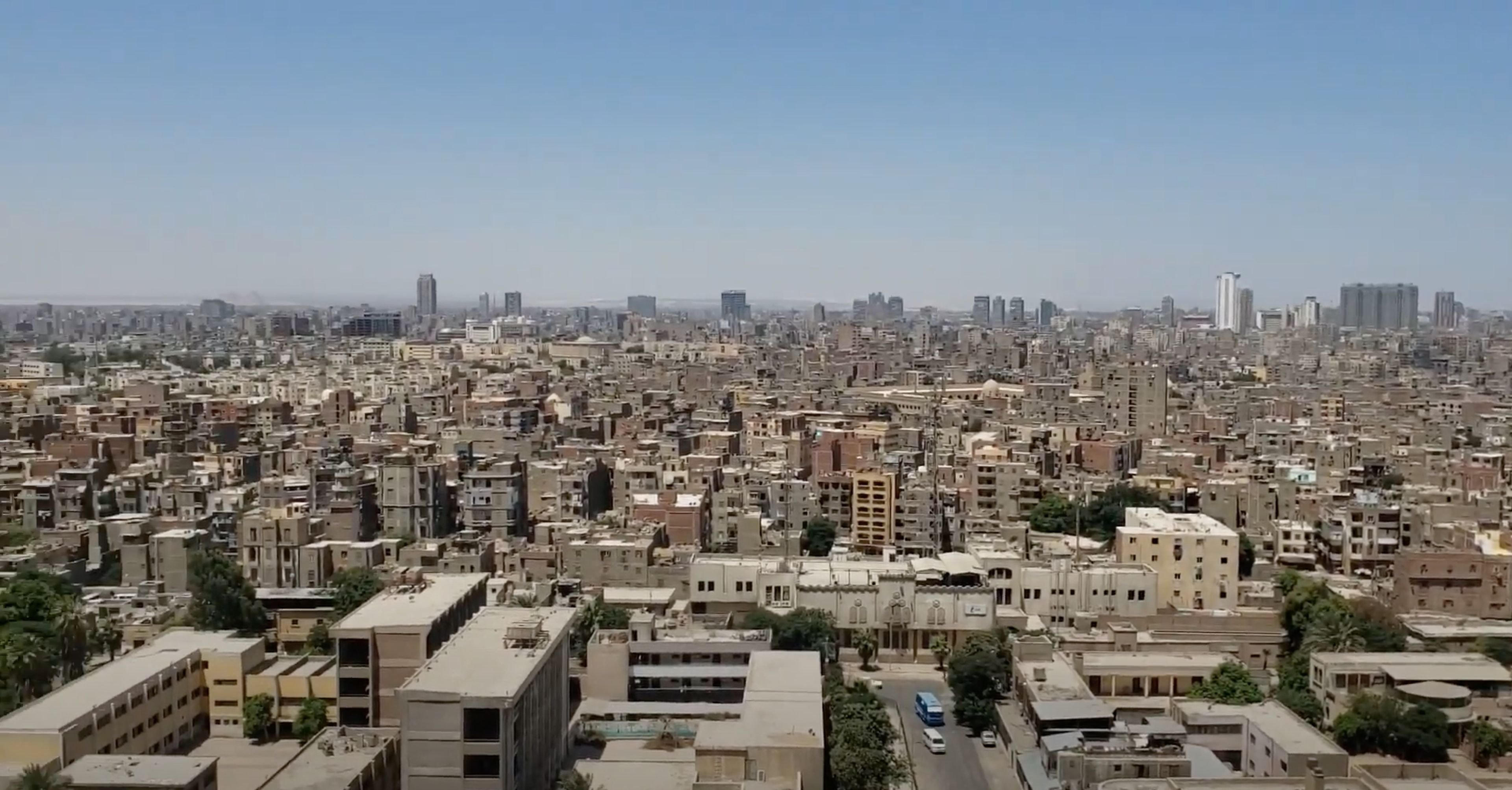 Panorámica de El Cairo desde la Mezquita de Mehmed Ali Pasha, la parte más alta de la Ciudadela.