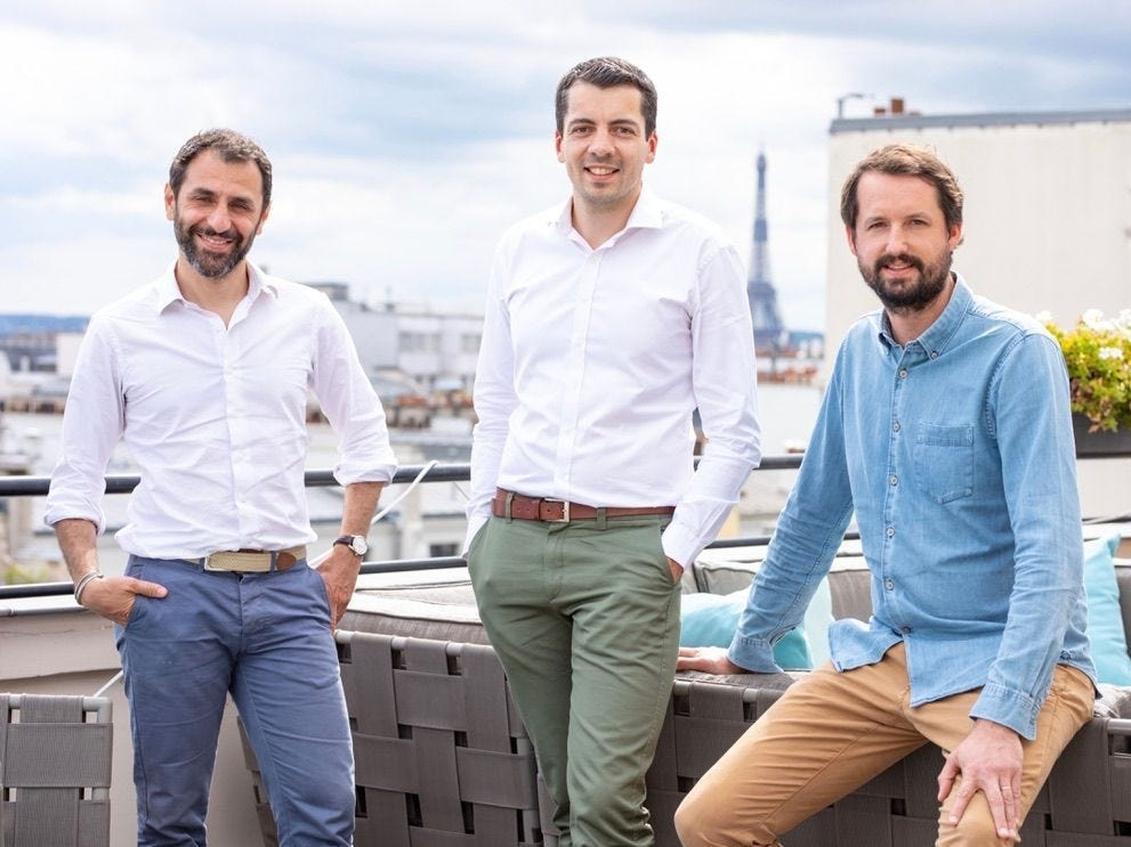 Los cofundadores de Swan, Nicolas Benady, Nicolas Saison y Mathieu Breton.