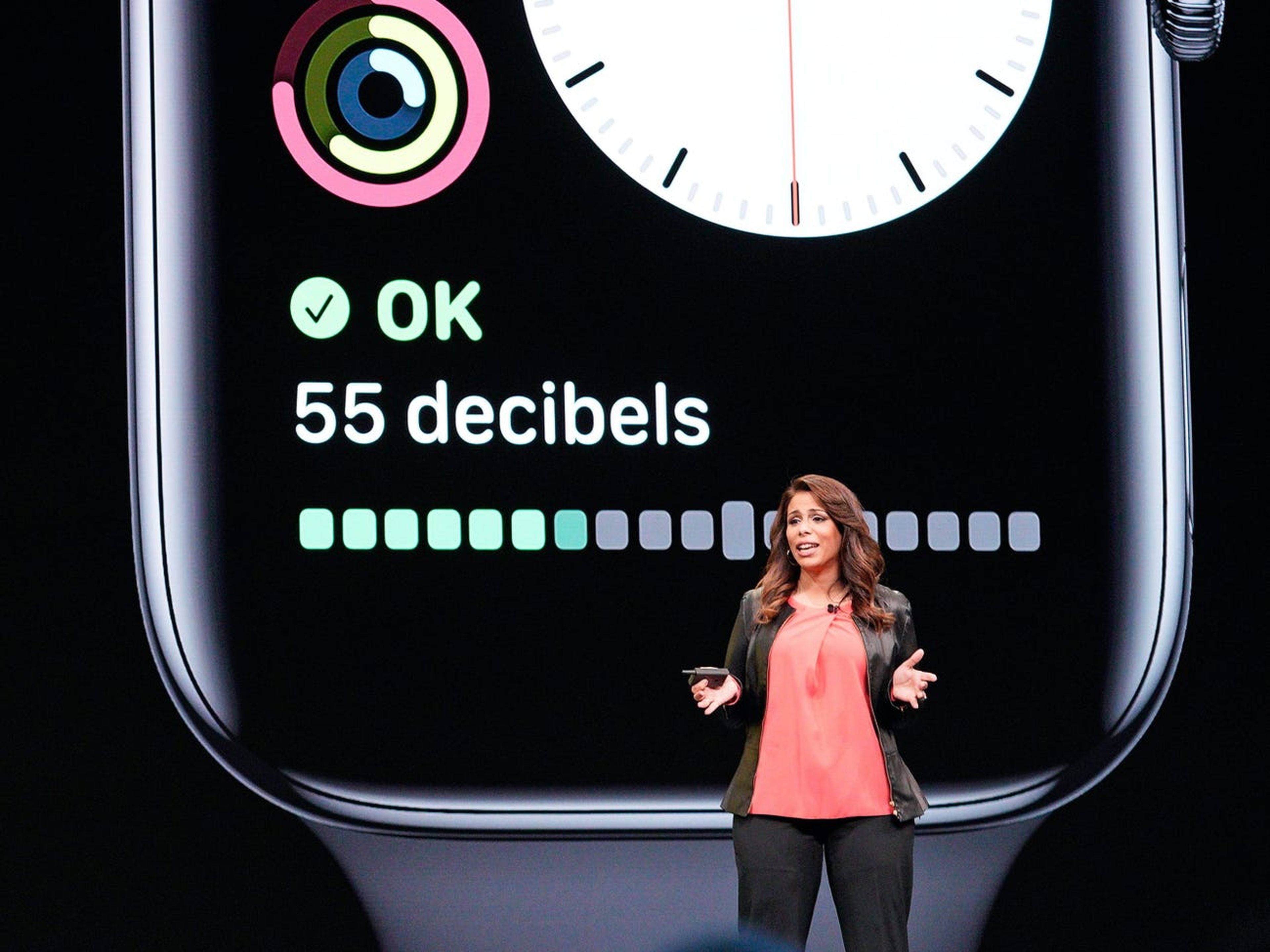 Dr. Sumbul Desai, a vice president of health at Apple, speaks during Apple's developers conference in 2019.