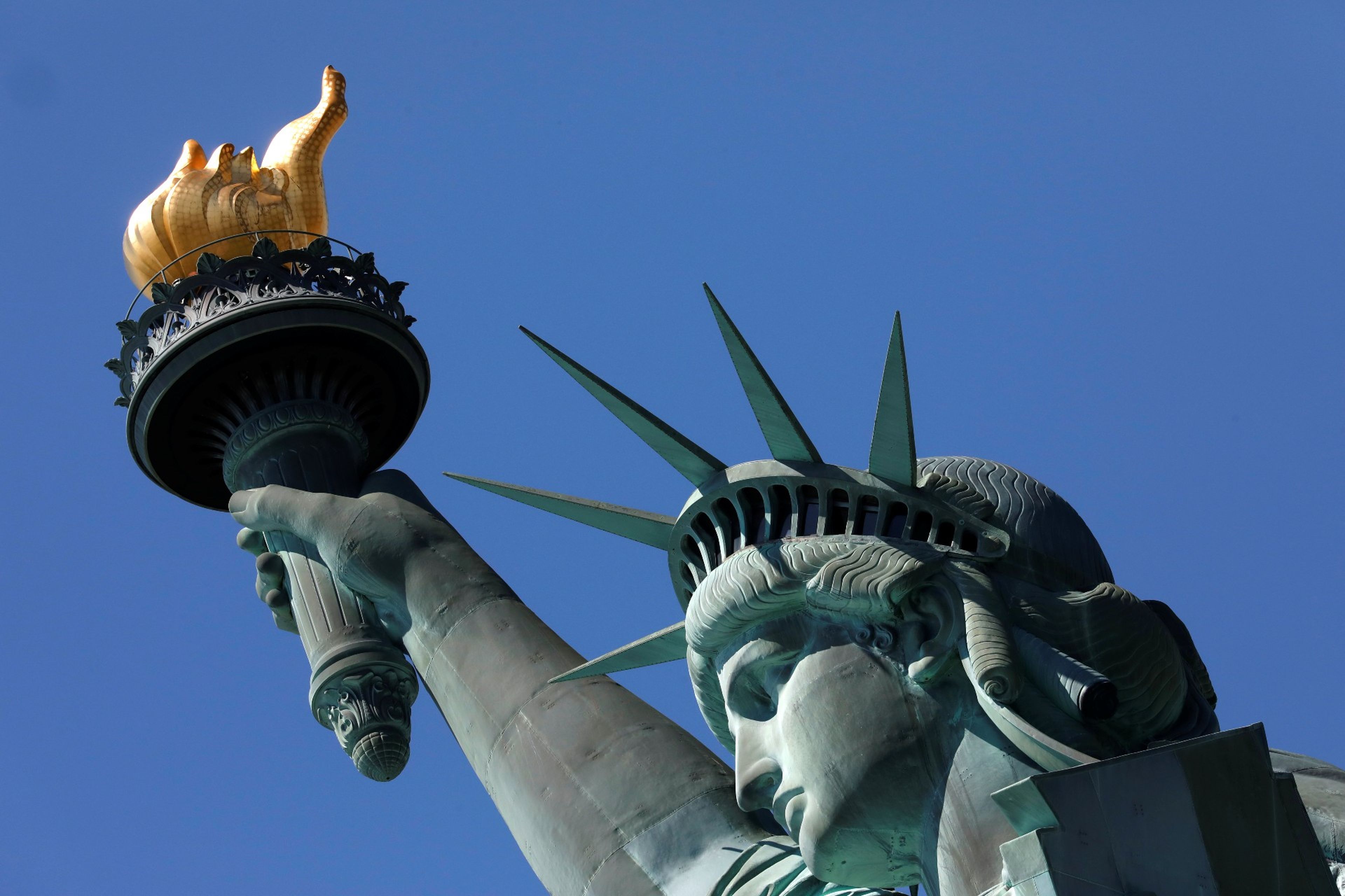 Estatua de la Libertad en Nueva York.