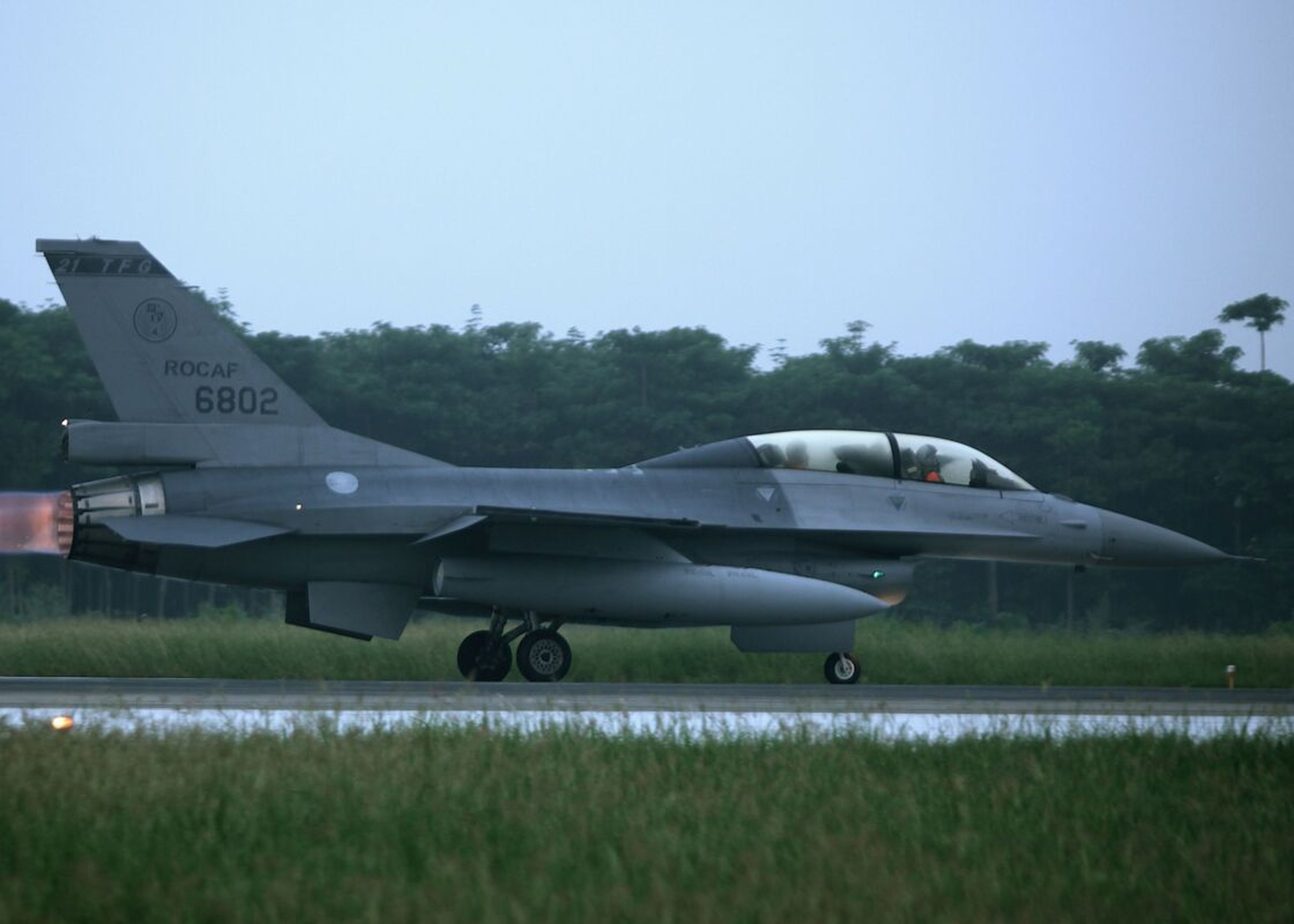 Un F-16 de la Fuerza Aérea de Taiwán, el 30 de septiembre de 2011.