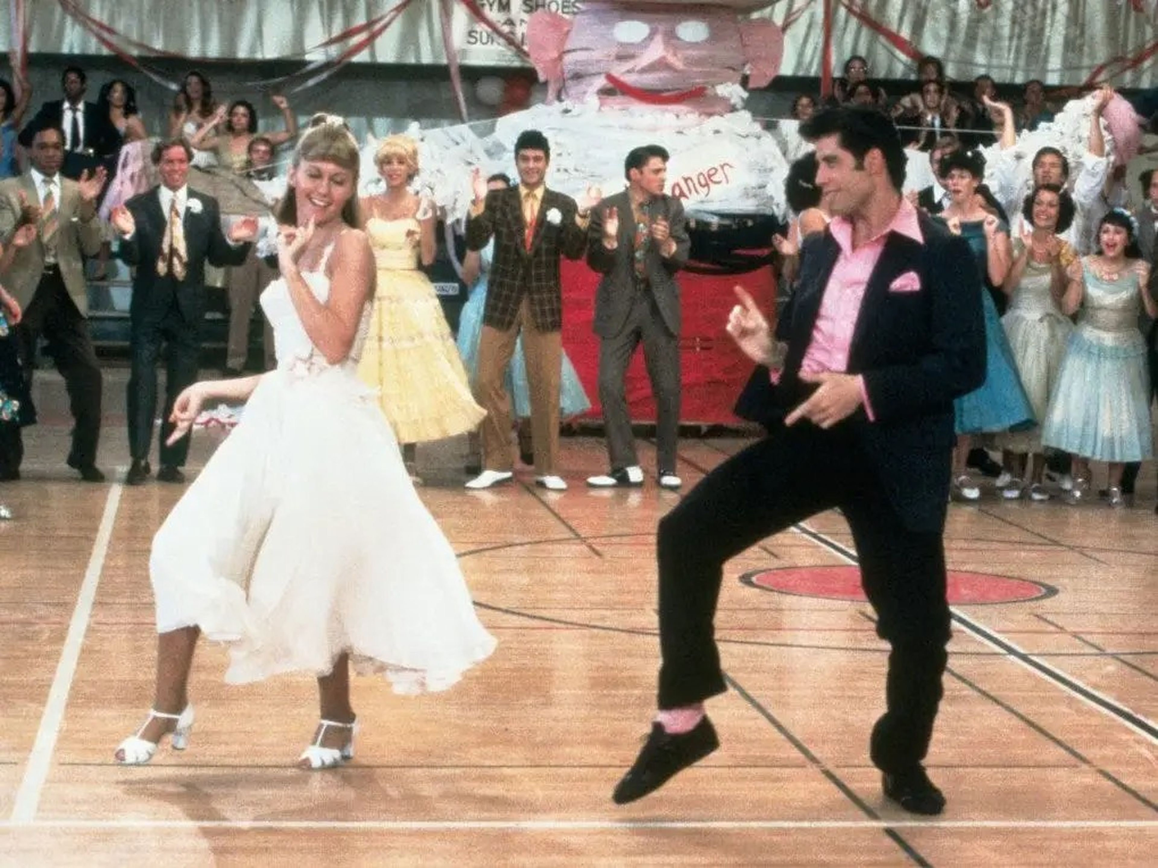 Olivia Newton-John y John Travolta en 'Grease'.
