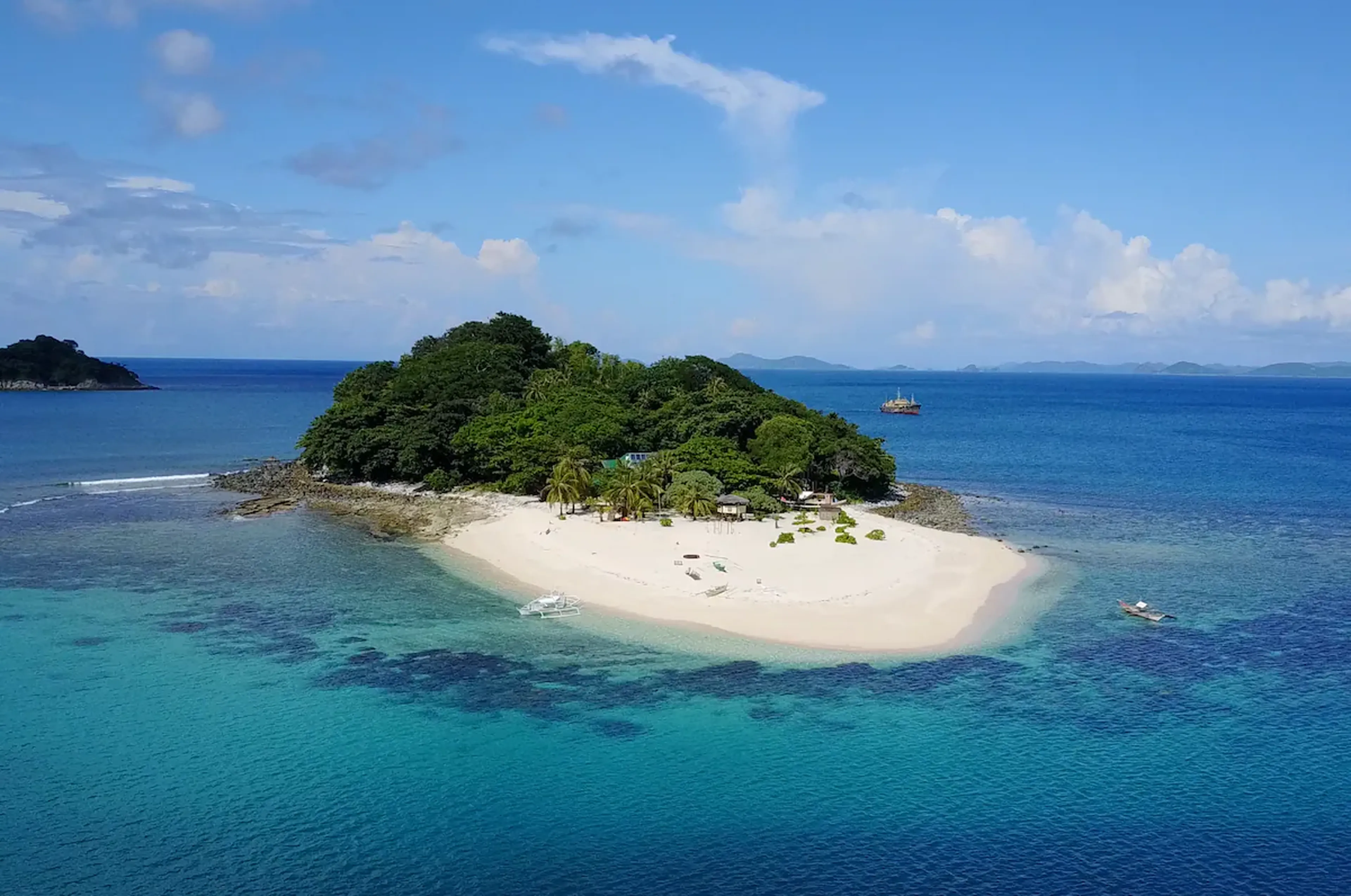 Isla privada en El Nido, Filipinas.