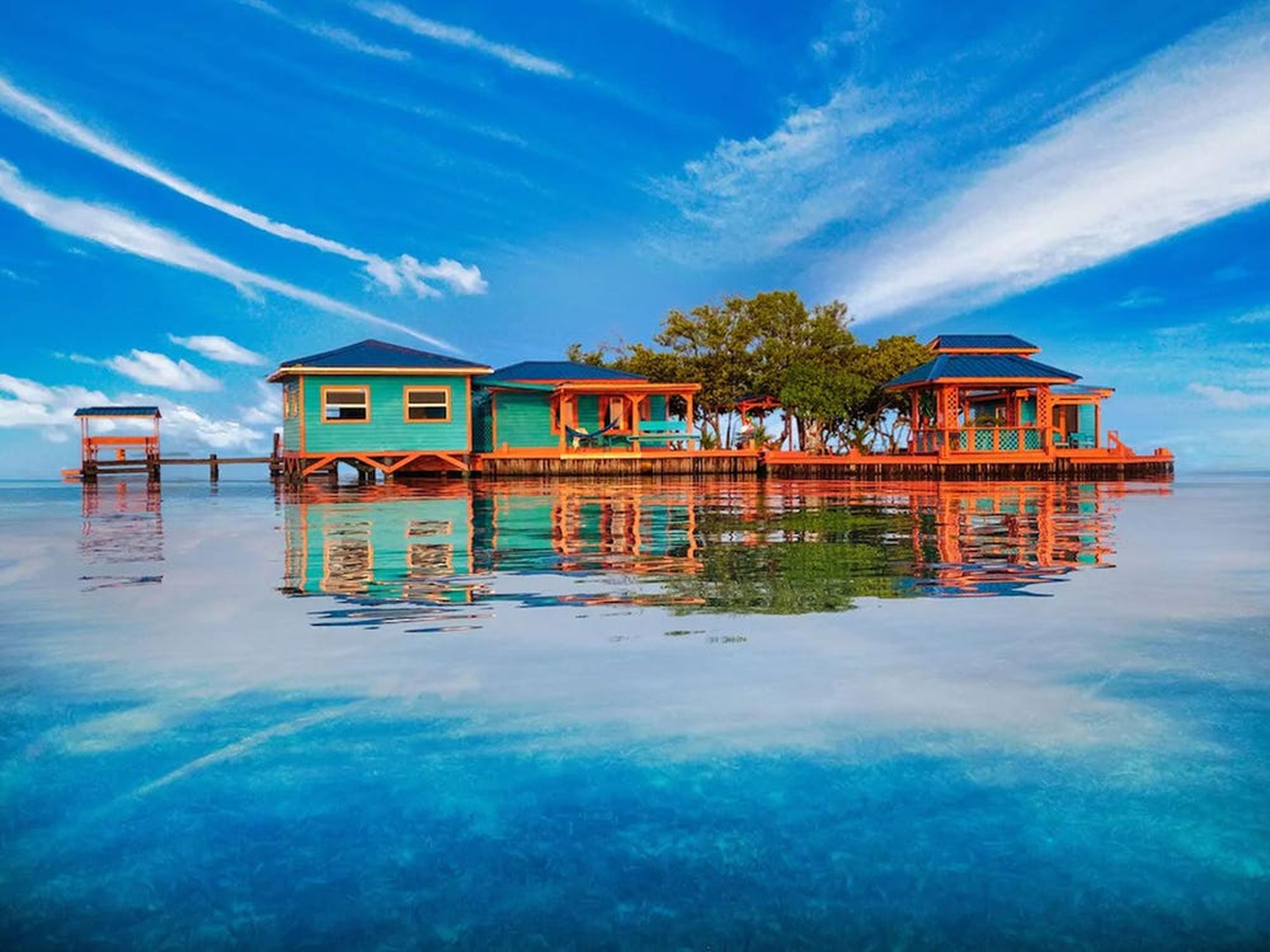 Isla privada anunciada en Airbnb